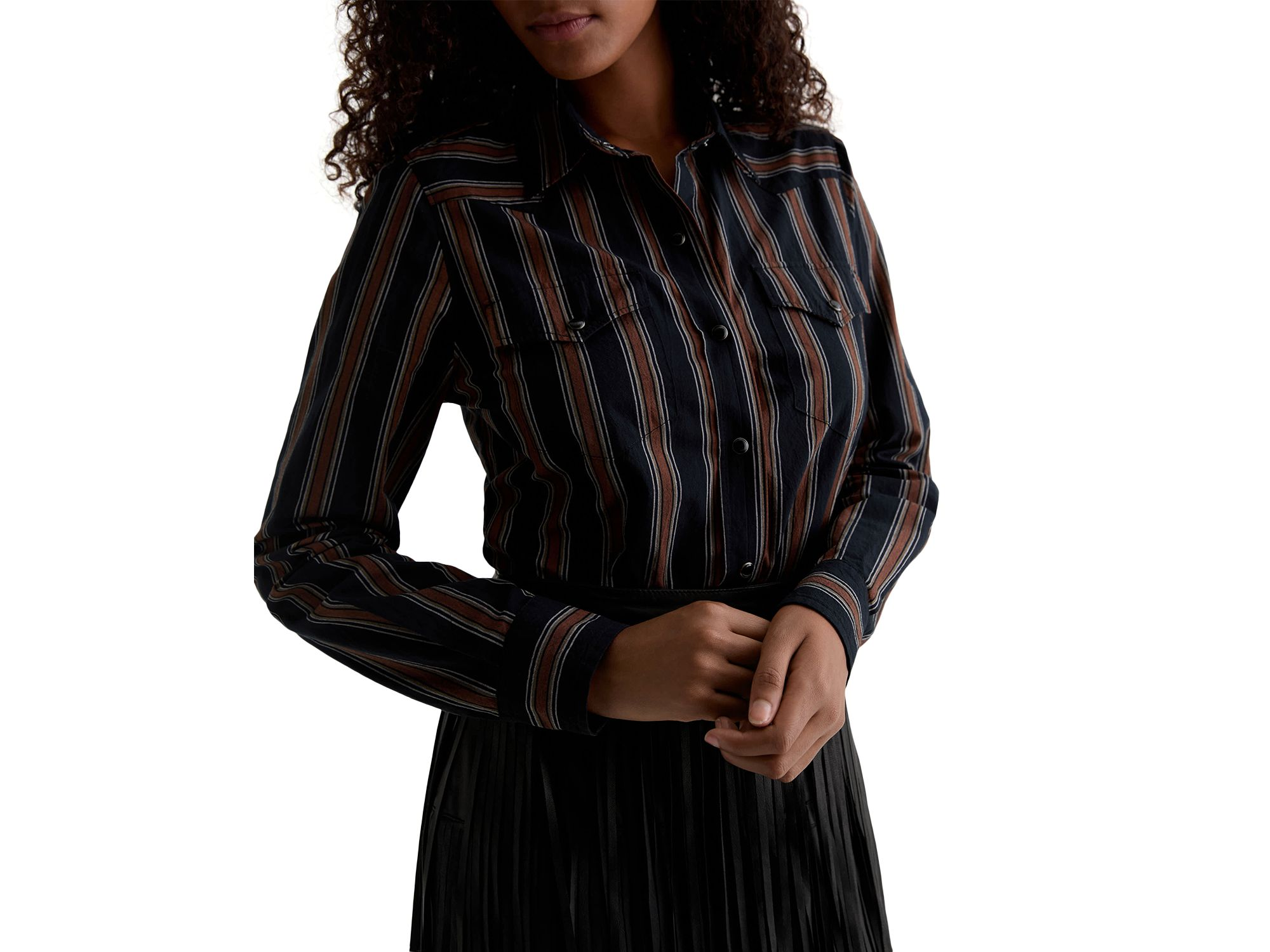 Melia Stripe Snap Front Shirt — Image 3