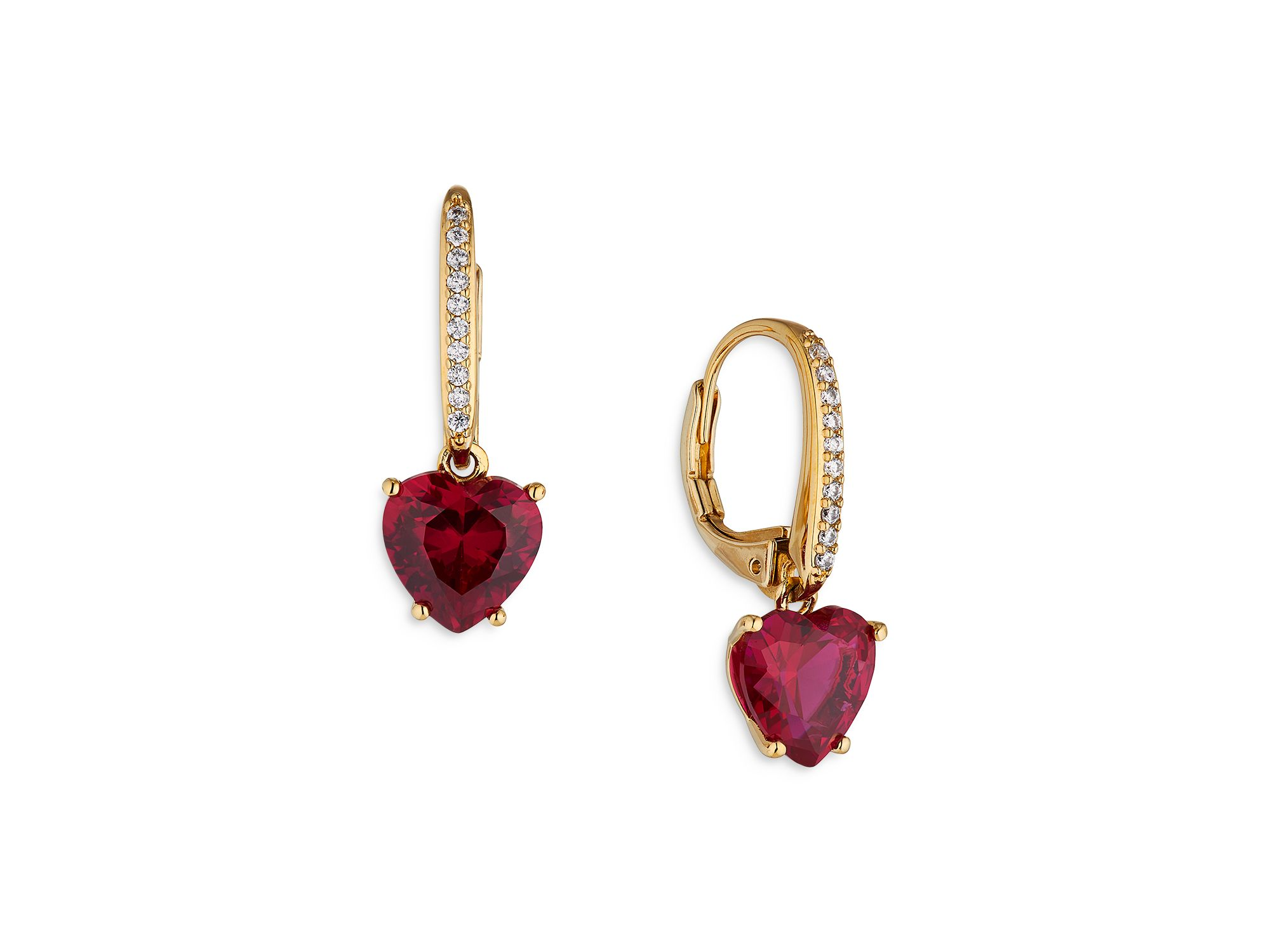 Modern Love Heart Drop Earrings - Image 1
