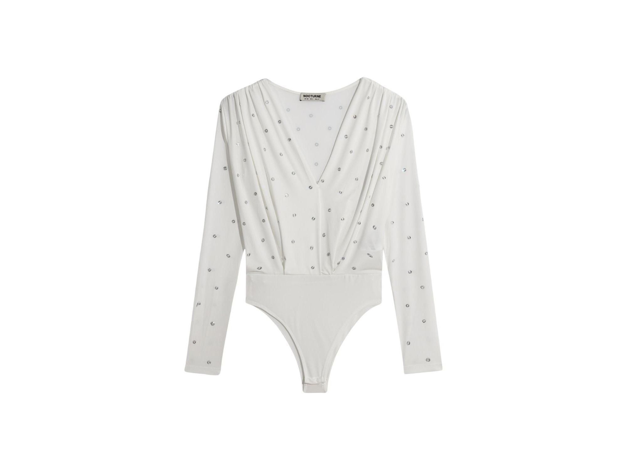 Embellished V-Neck Long Sleeve Top — Image 5