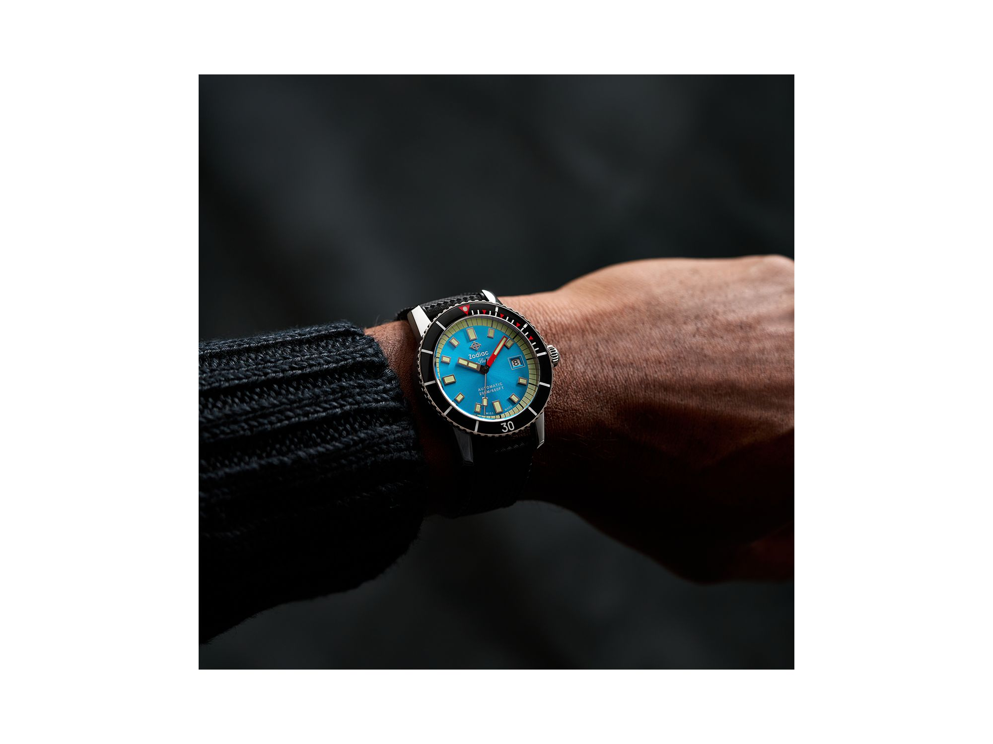 Compression Diver Automatic Rubber Strap Watch, 40mm — Image 3