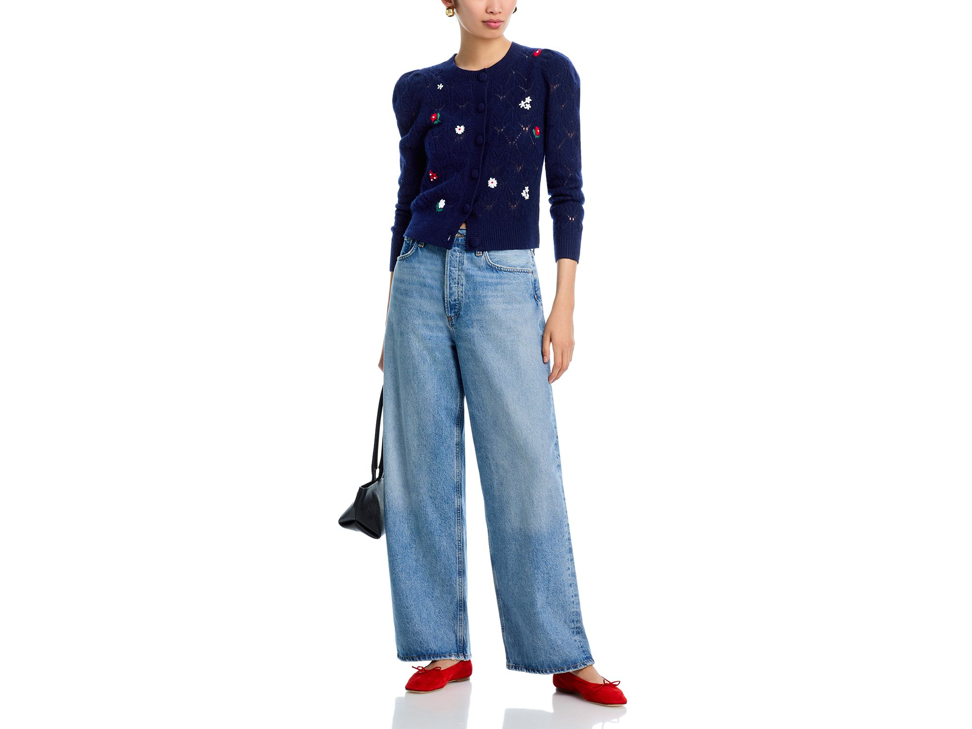 100% Cashmere Crewneck Cardigan Sweater - Exclusive — Image 8