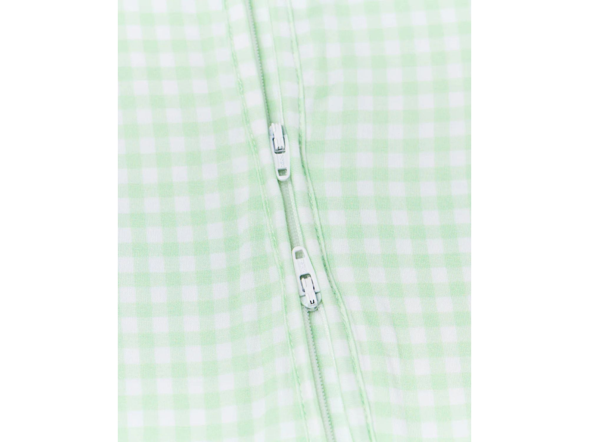 Boys' Pistachio Gingham Bamboo Sleeper - Baby — Image 3
