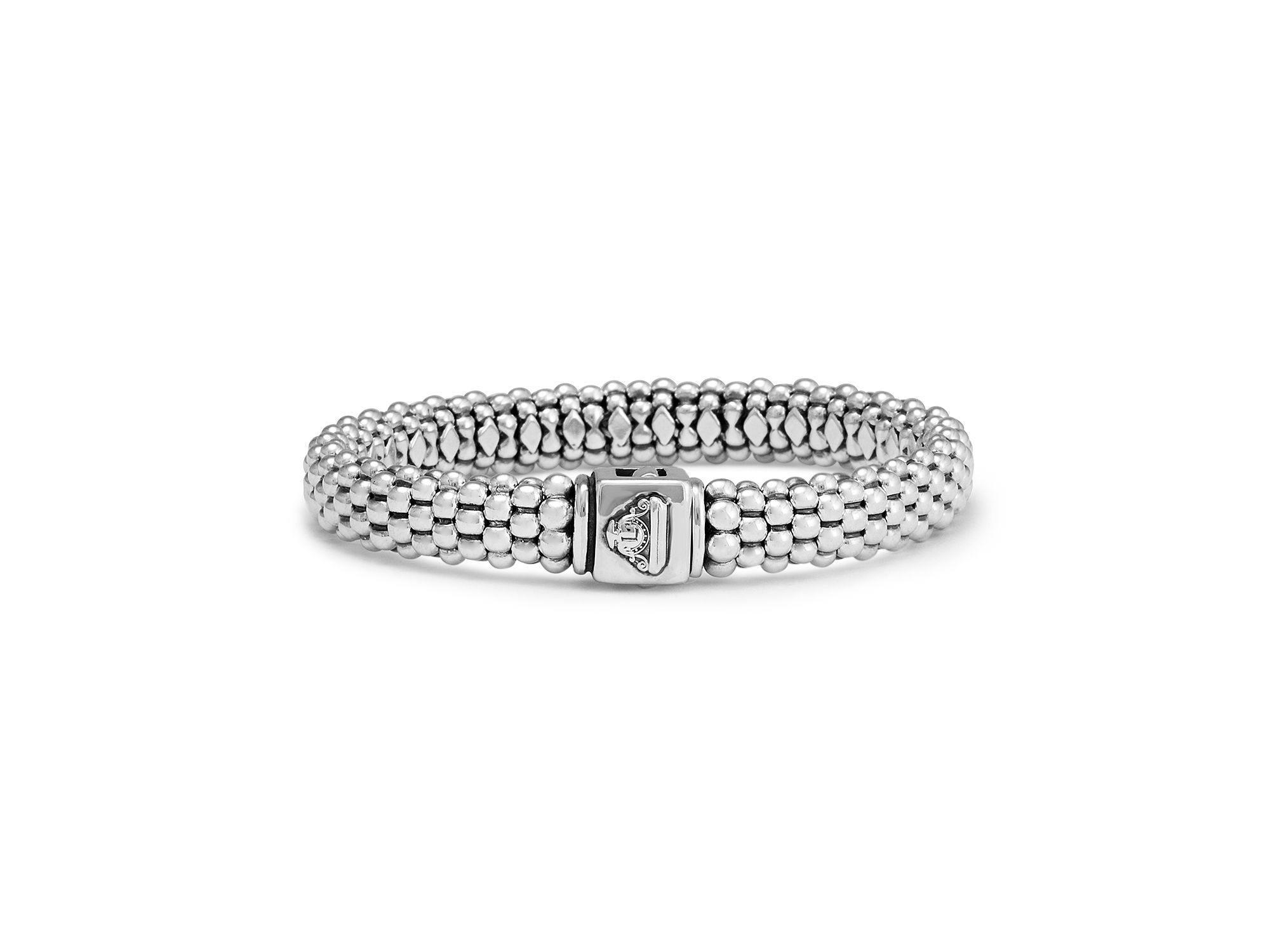 Sterling Caviar Oval Rope Bracelet — Image 4