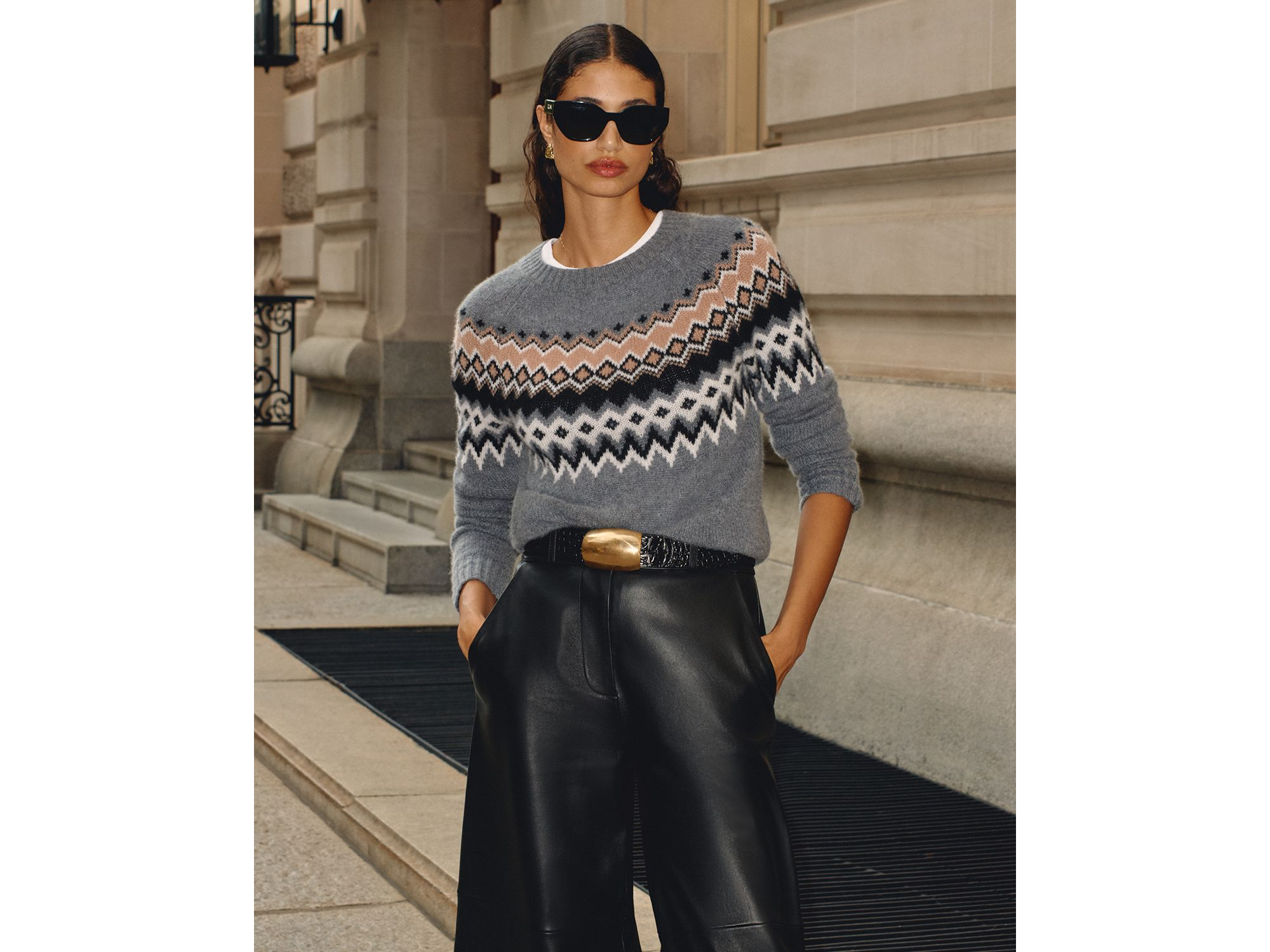 100% Cashmere Fairisle Crewneck Sweater - Exclusive — Image 6