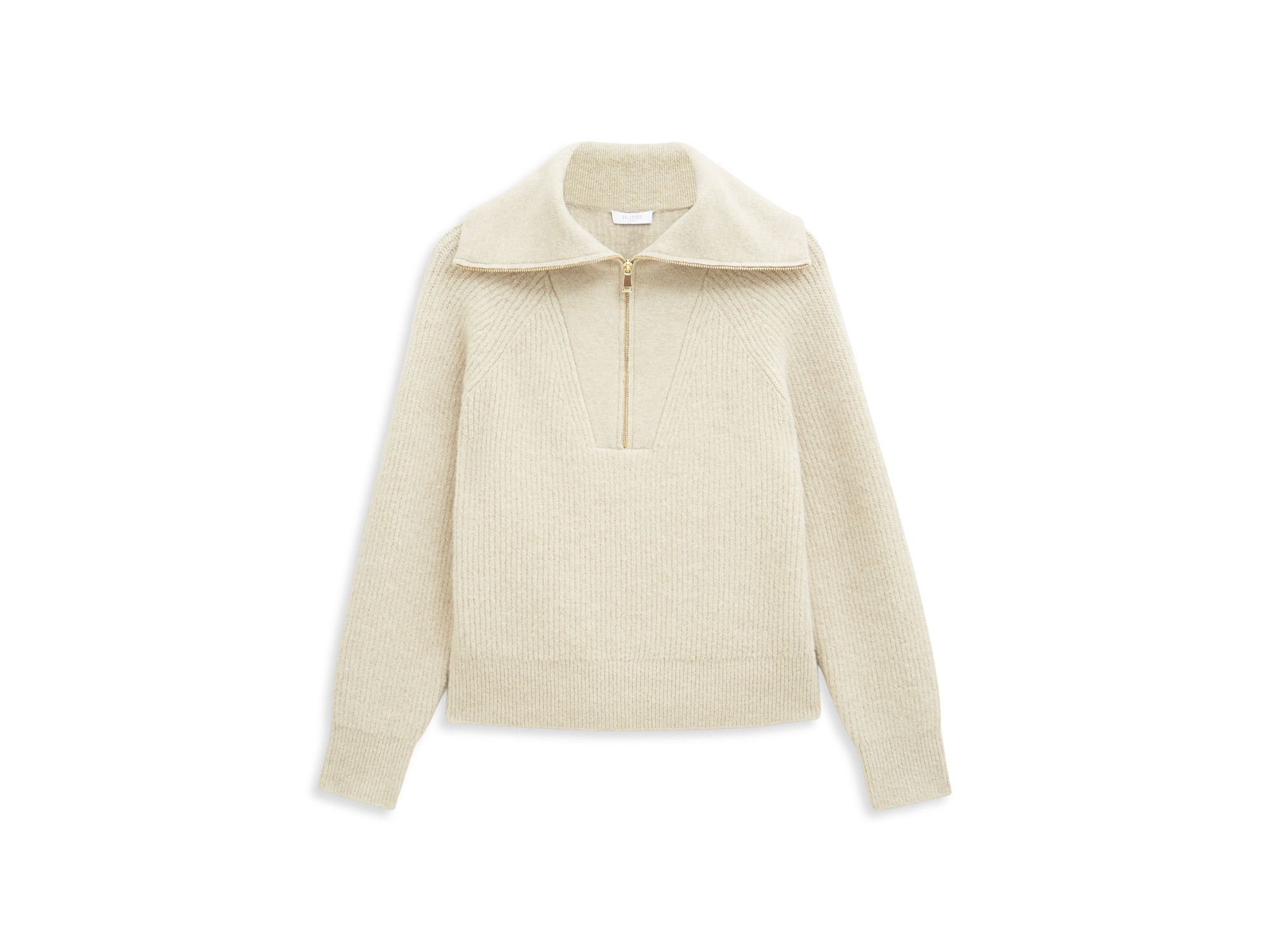 Sandy Roll Neck Zip Sweater — Image 4