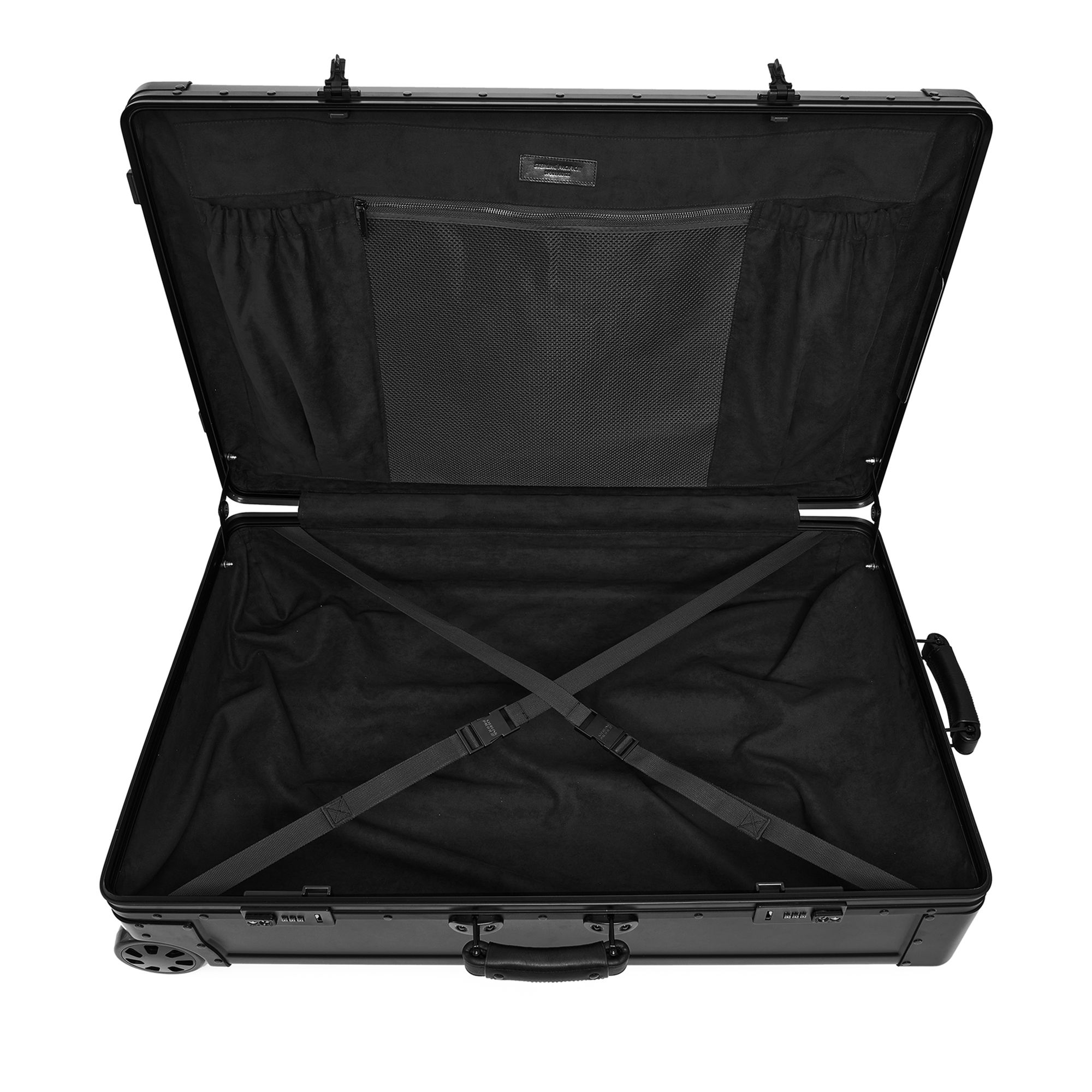 2 Wheel Aluminum XL Checked Suitcase, 80L — Image 3