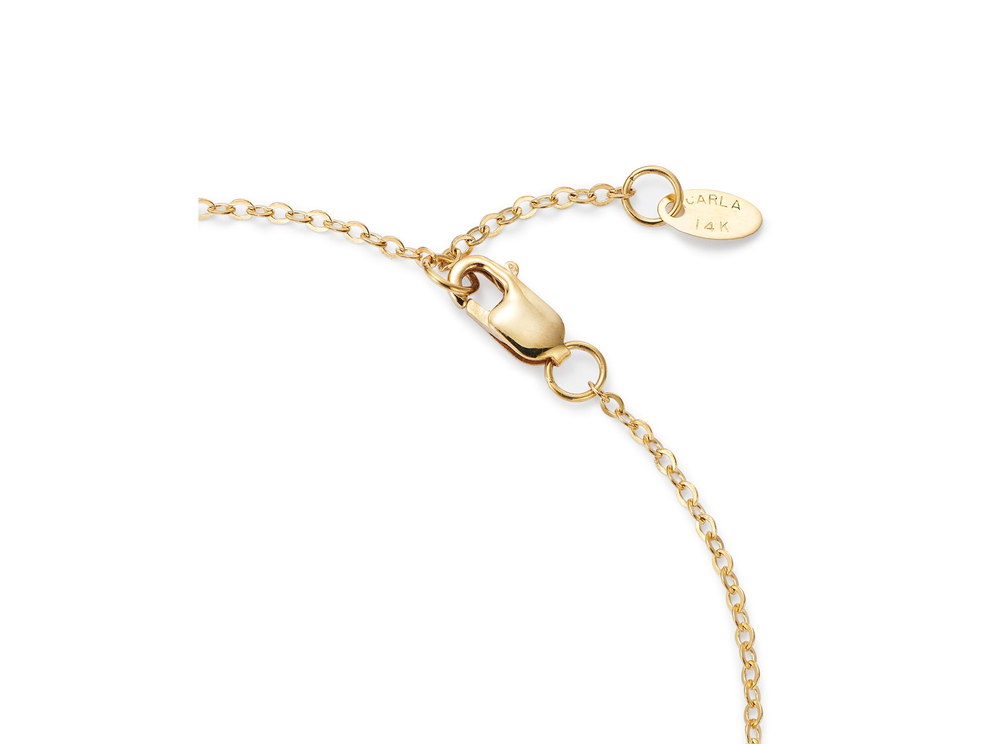 14K Yellow Gold Small Cross Bracelet — Image 3
