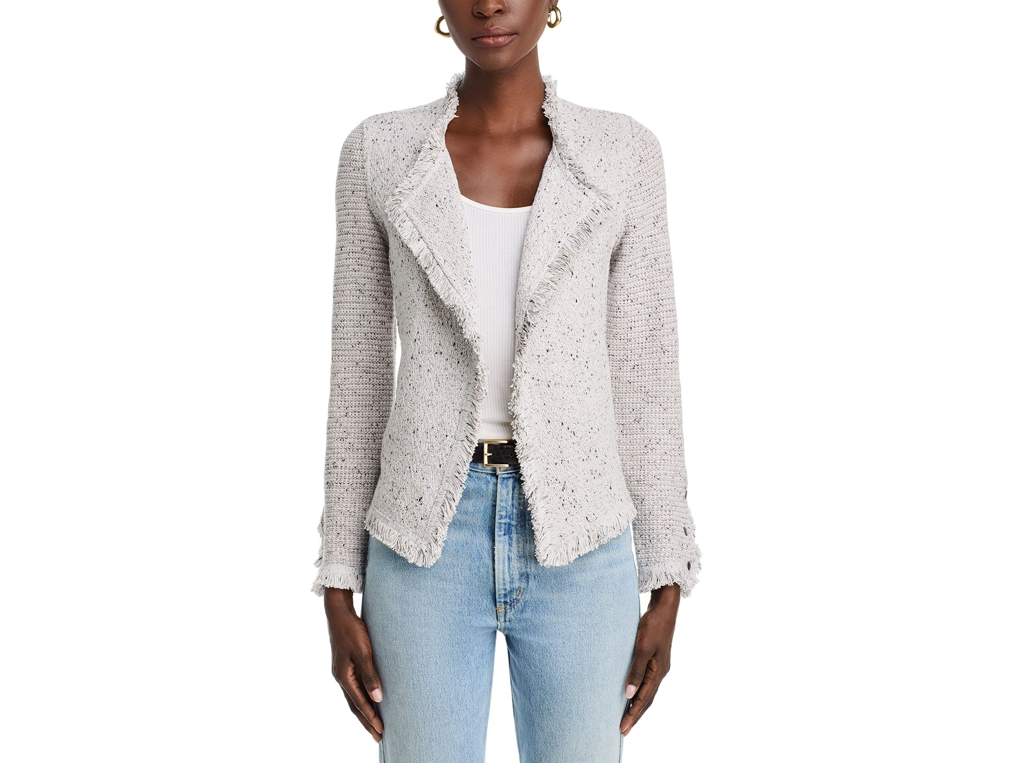 Fringe Mix Knit Jacket — Image 5