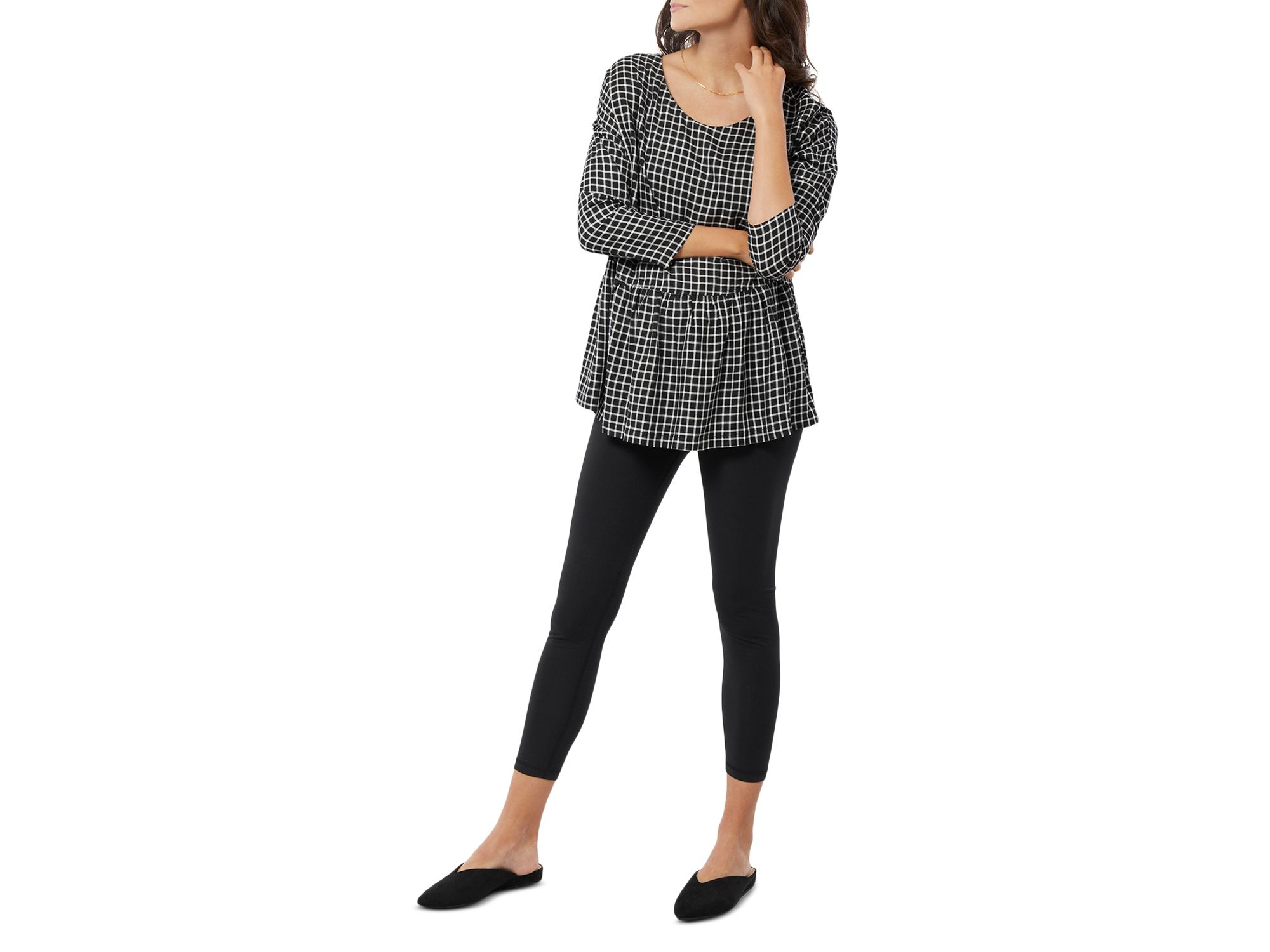 Fold Down Maternity Leggings — Image 3