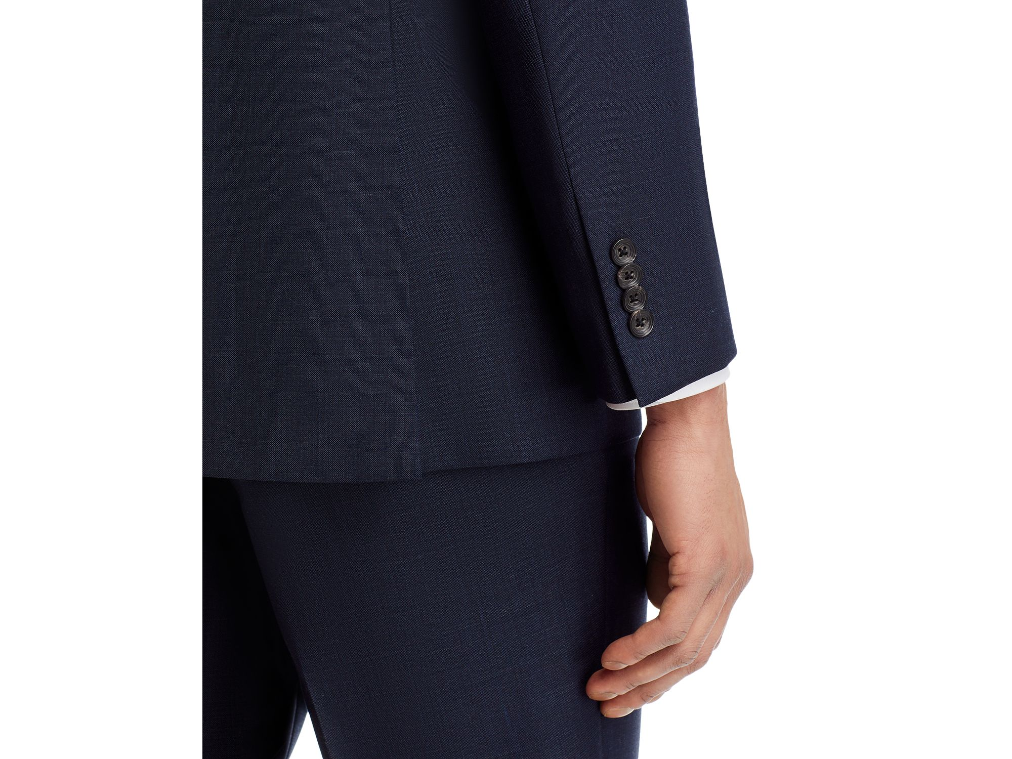 Napoli Sharkskin Regular Fit Suit — Image 3