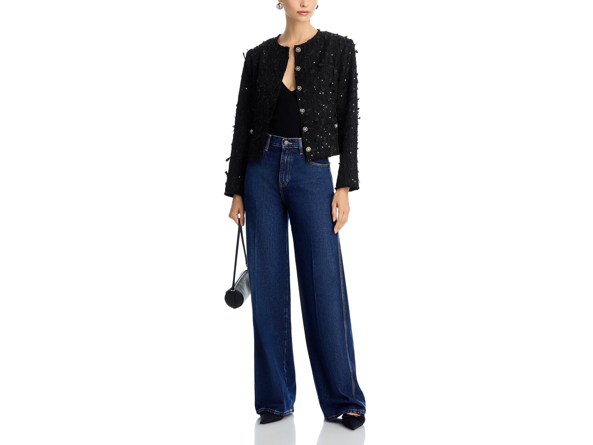 Ribbon Sequinned Tweed Jacket — Image 6