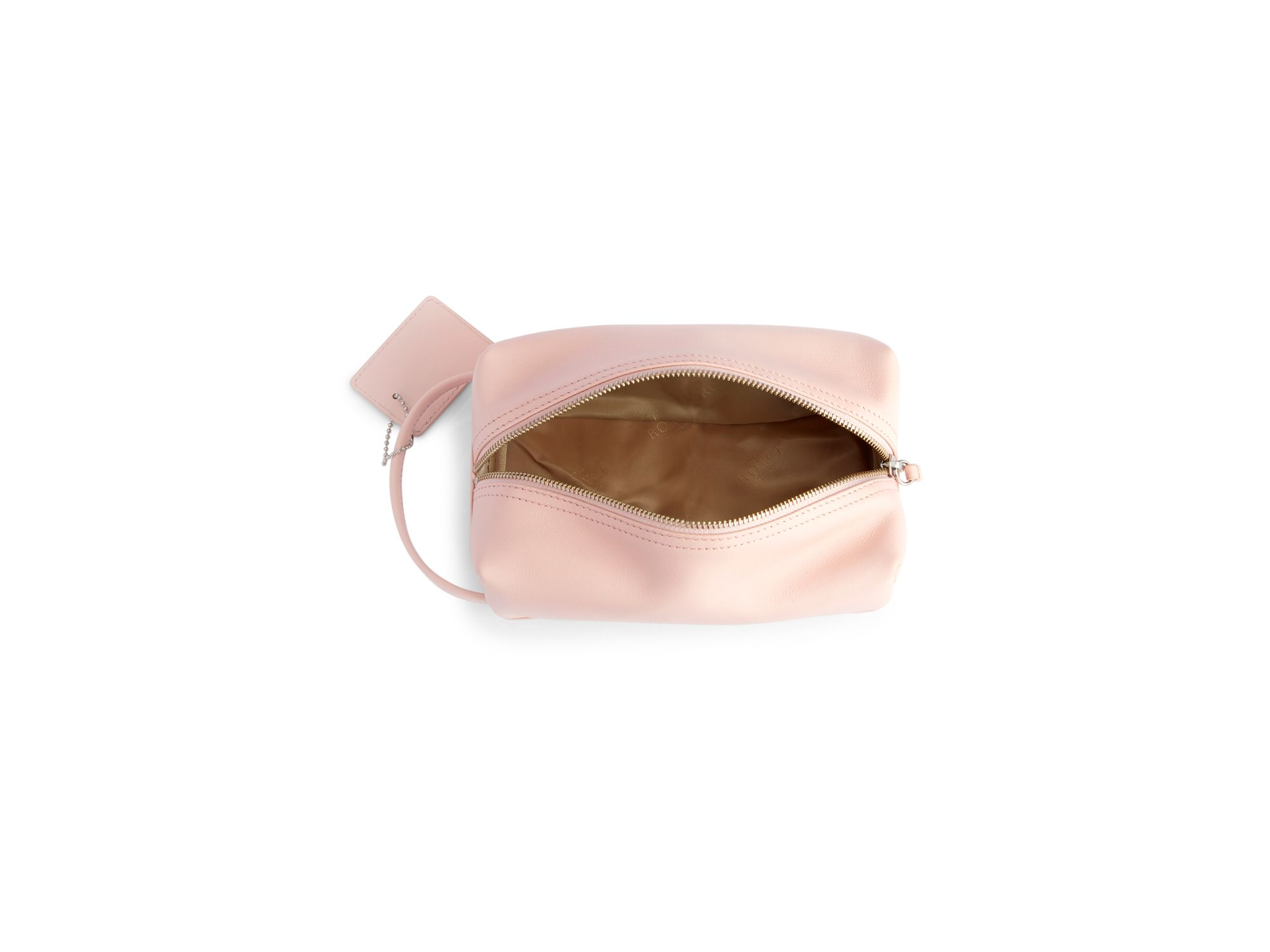 Leather Compact Toiletry Travel Bag — Image 4
