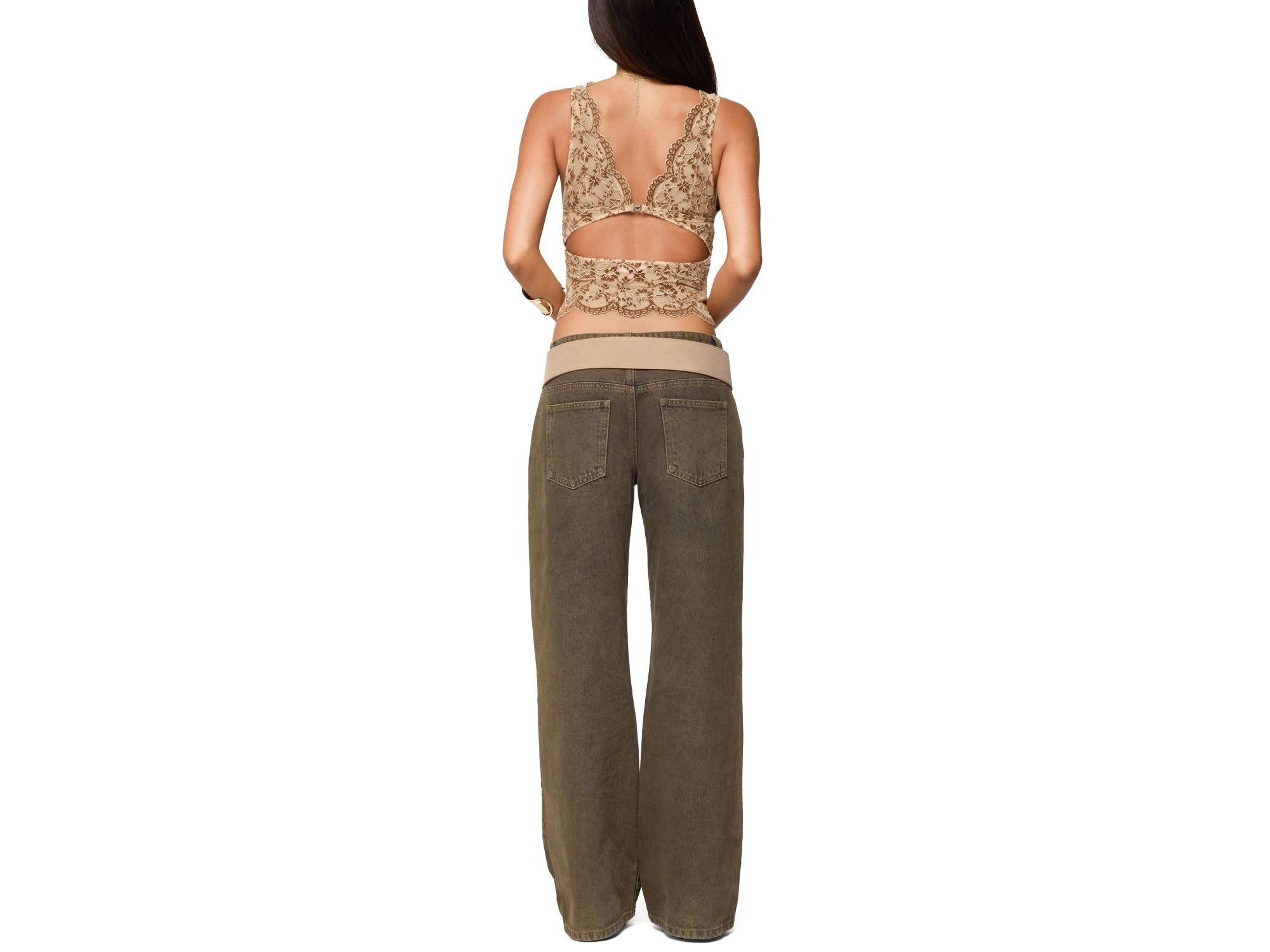 Araura Velvet Floral Sheer Top — Image 5