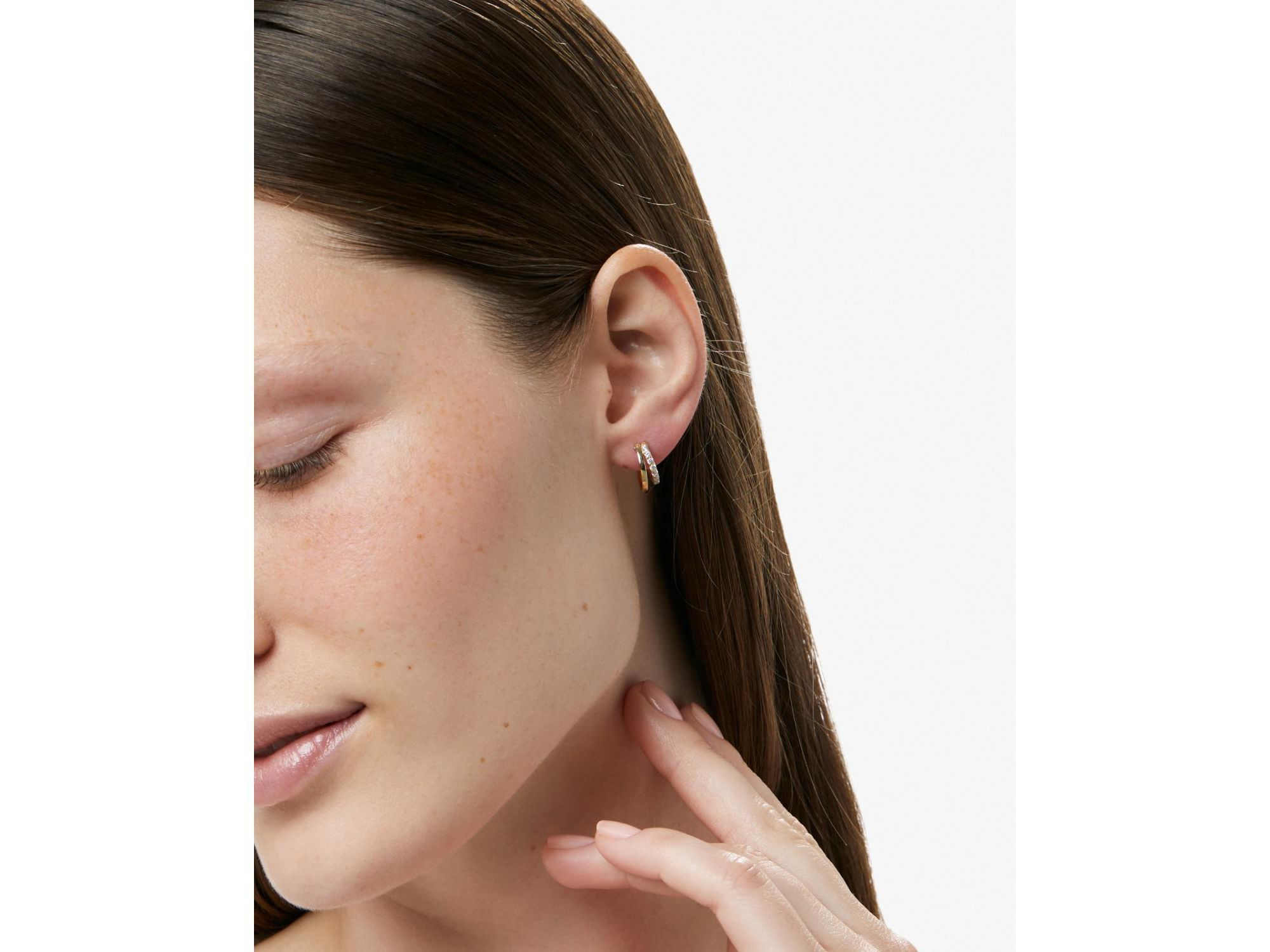Toda Double Hoop Earrings — Image 4