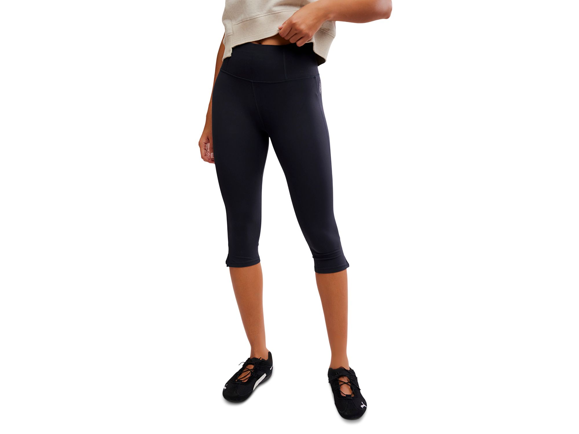 Never Better Mini Flare Cropped Leggings - Image 1