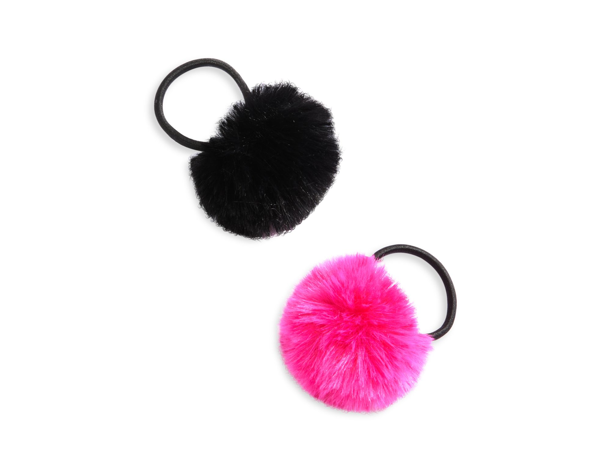 Girls' Faux Rex Pom Hair Elastics - One Size — Image 5