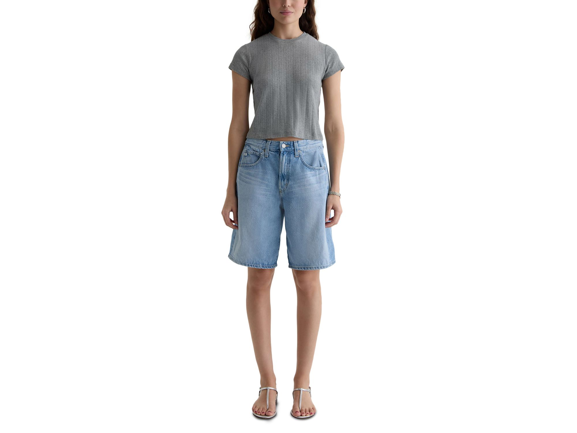 Sadie Crewneck Cropped Tee — Image 7