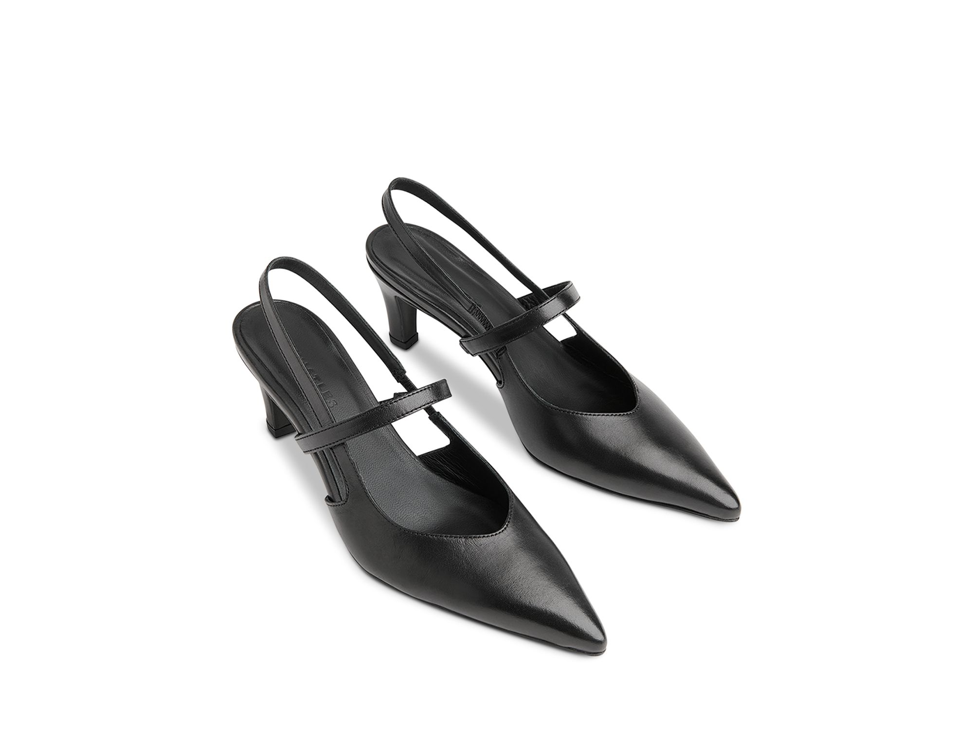 Women's Cecily Pointed Toe Slingback Kitten Heel Pumps — Image 4