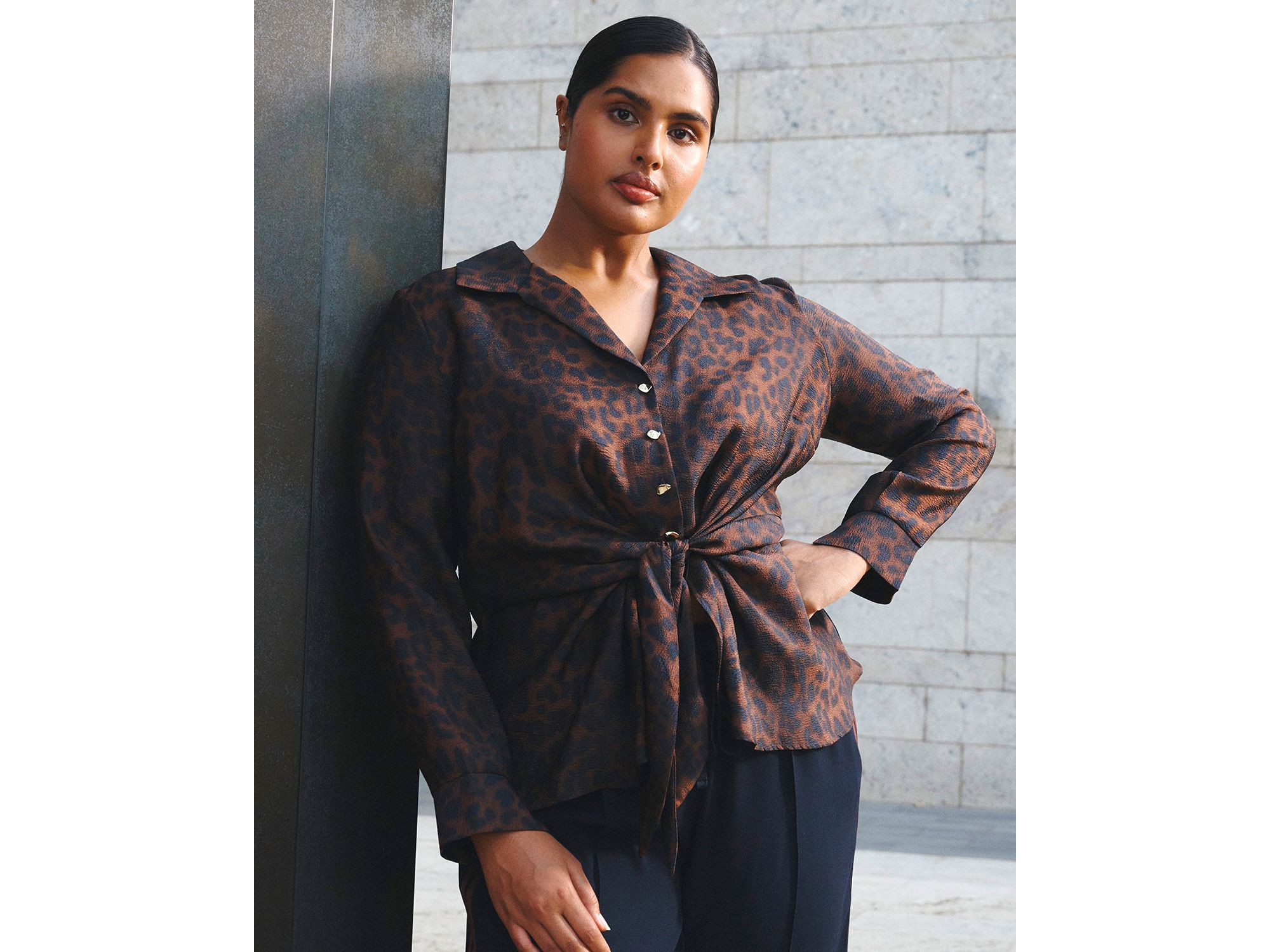 Leona Tie Waist Blouse — Image 3