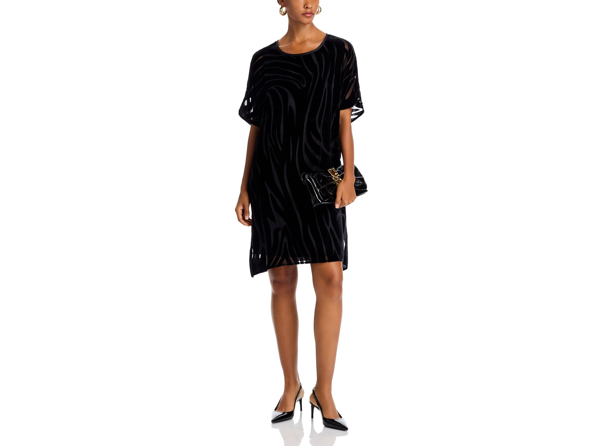 Velvet Burnout Caftan Dress — Image 4