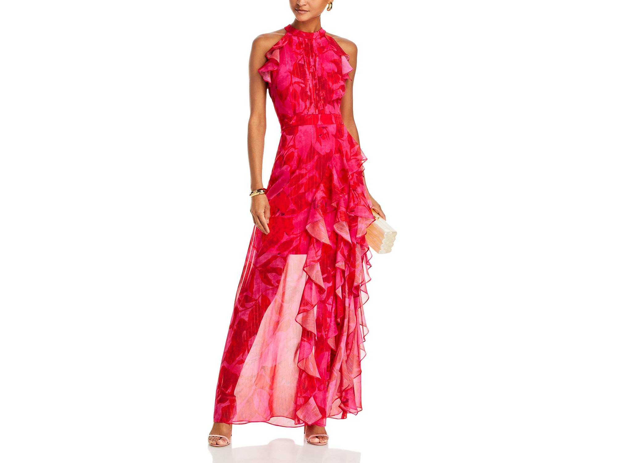 Sleeveless Ruffled Maxi Dress - Exclusive — Image 4