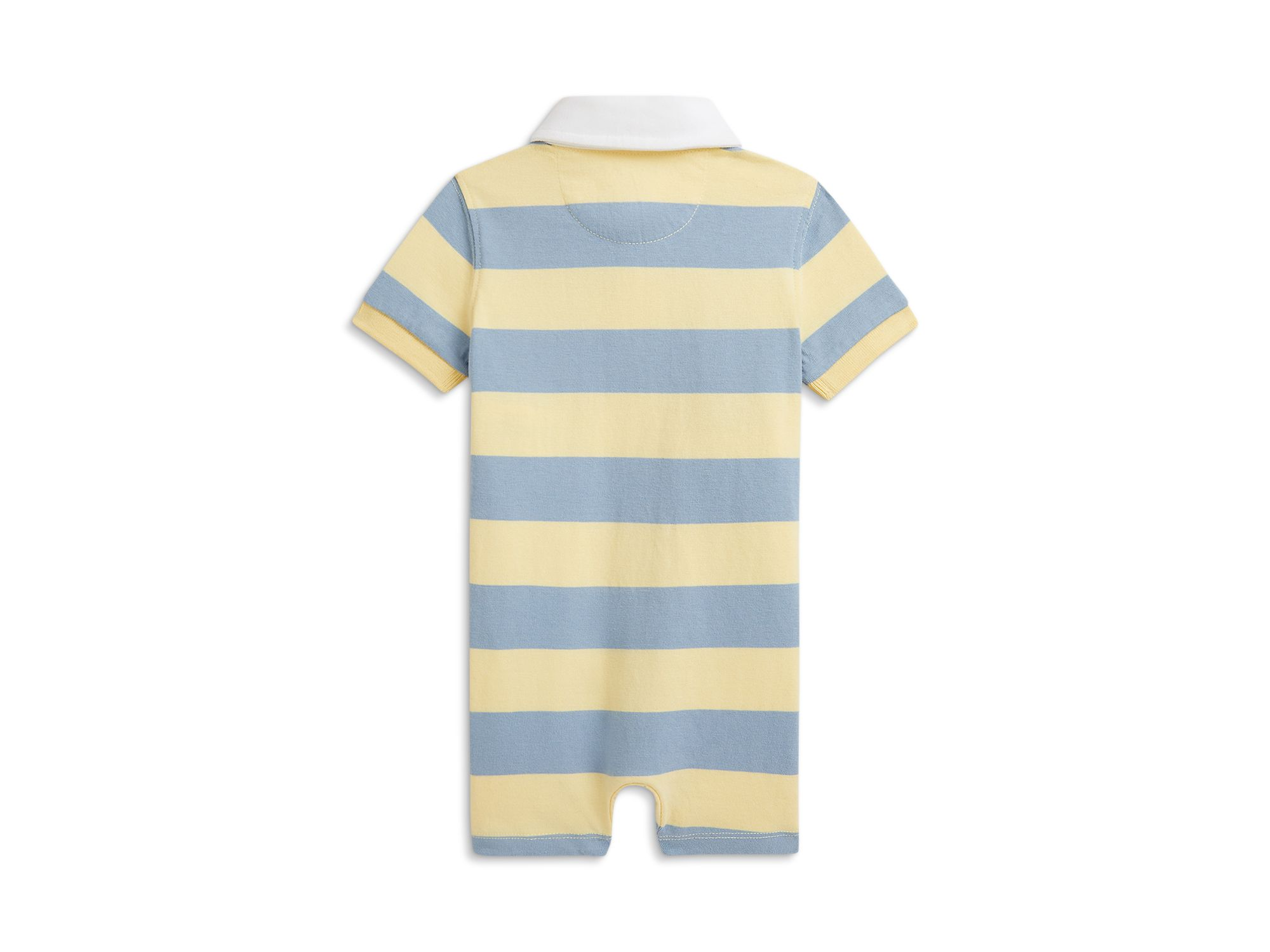 Boys' Striped Cotton Rugby Shortalls - Baby — Image 3