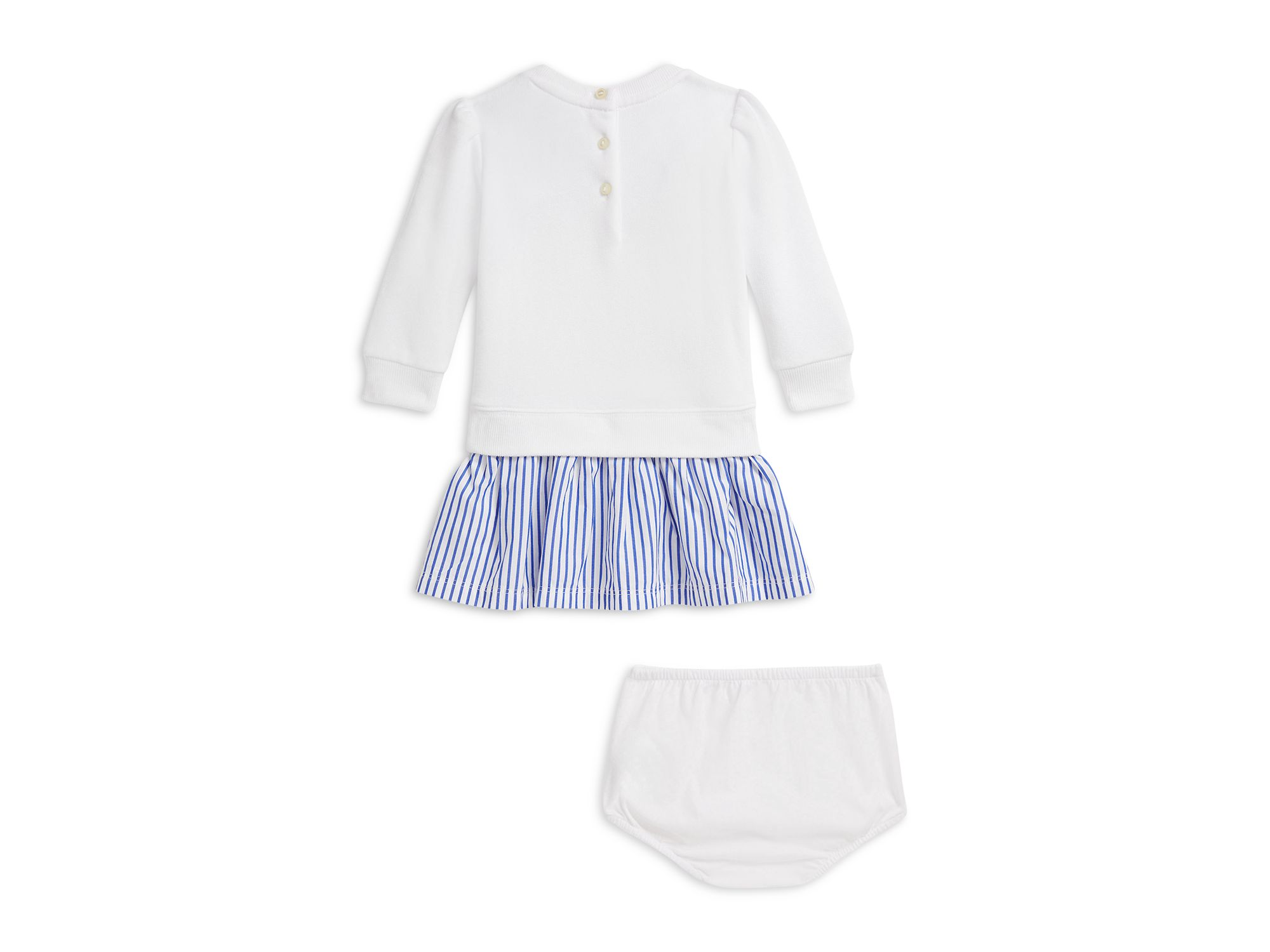 Girls' Polo Bear Fleece Dress & Bloomer - Baby — Image 3