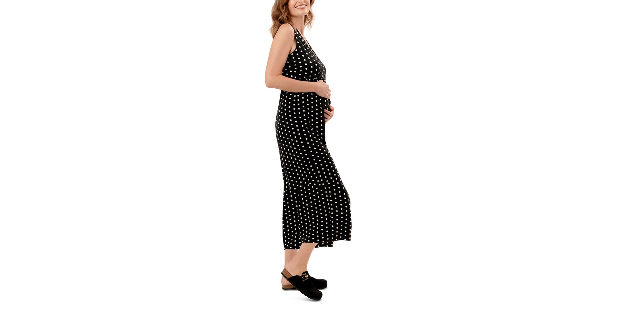 Francesca Cropped Wrap Maternity Jumpsuit — Image 5