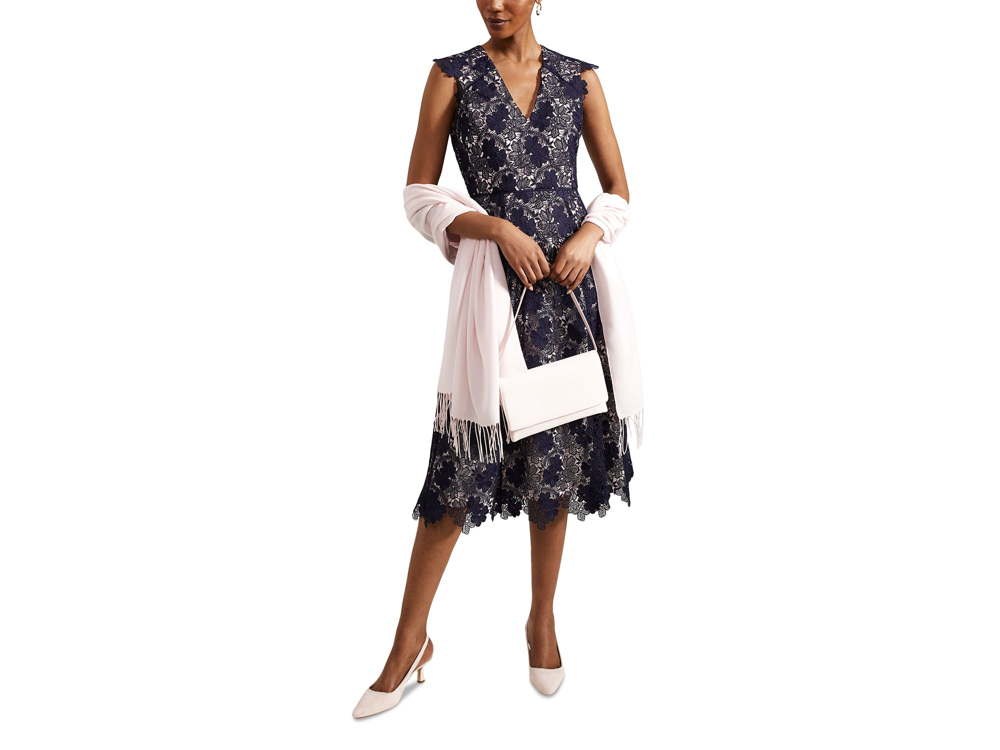 Hannah Lace Midi Dress — Image 9