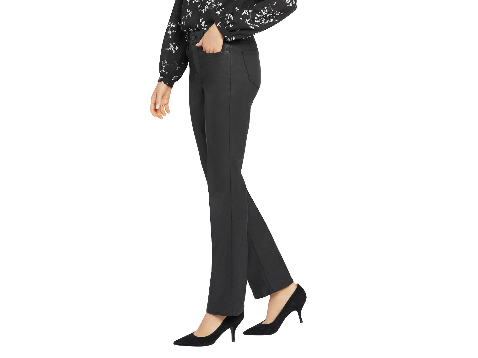 Marilyn Coated High Rise Straight Jeans — Image 4