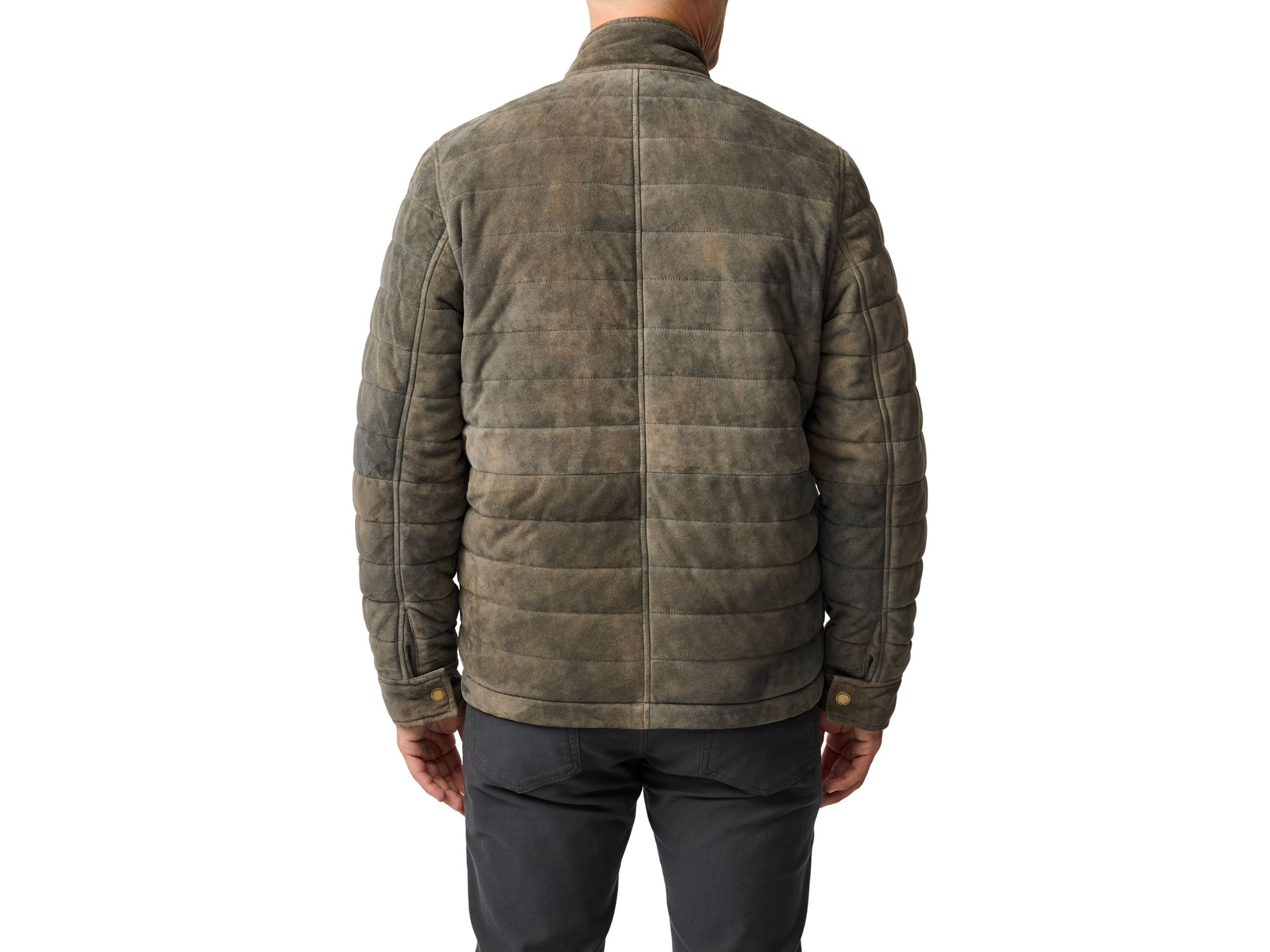 Long Island Quilted Suede Jacket — Image 4
