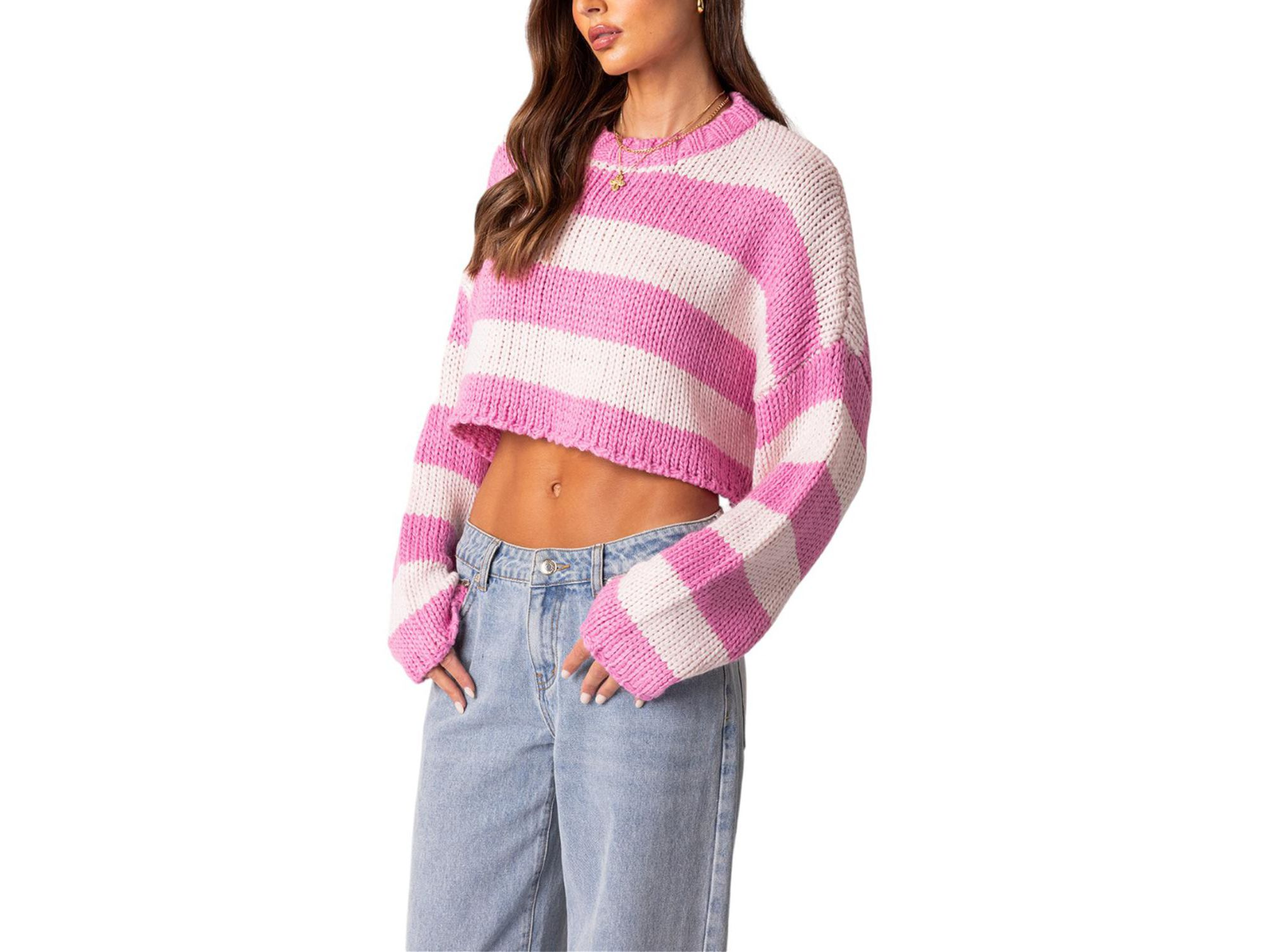 Ozzy Cropped Knitted Sweater — Image 3