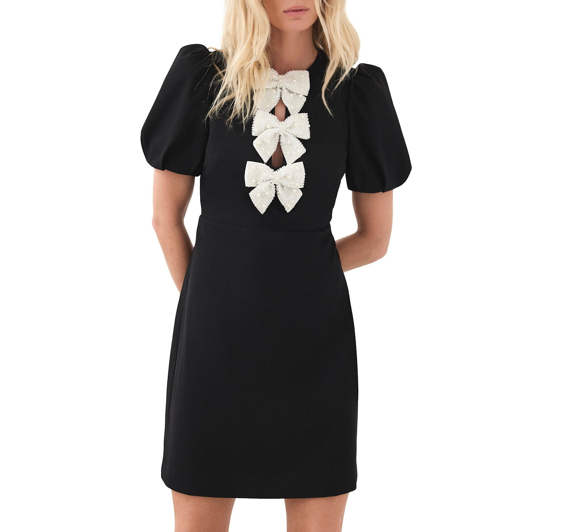 Women's Bow Detail Mini Dress - Image 1