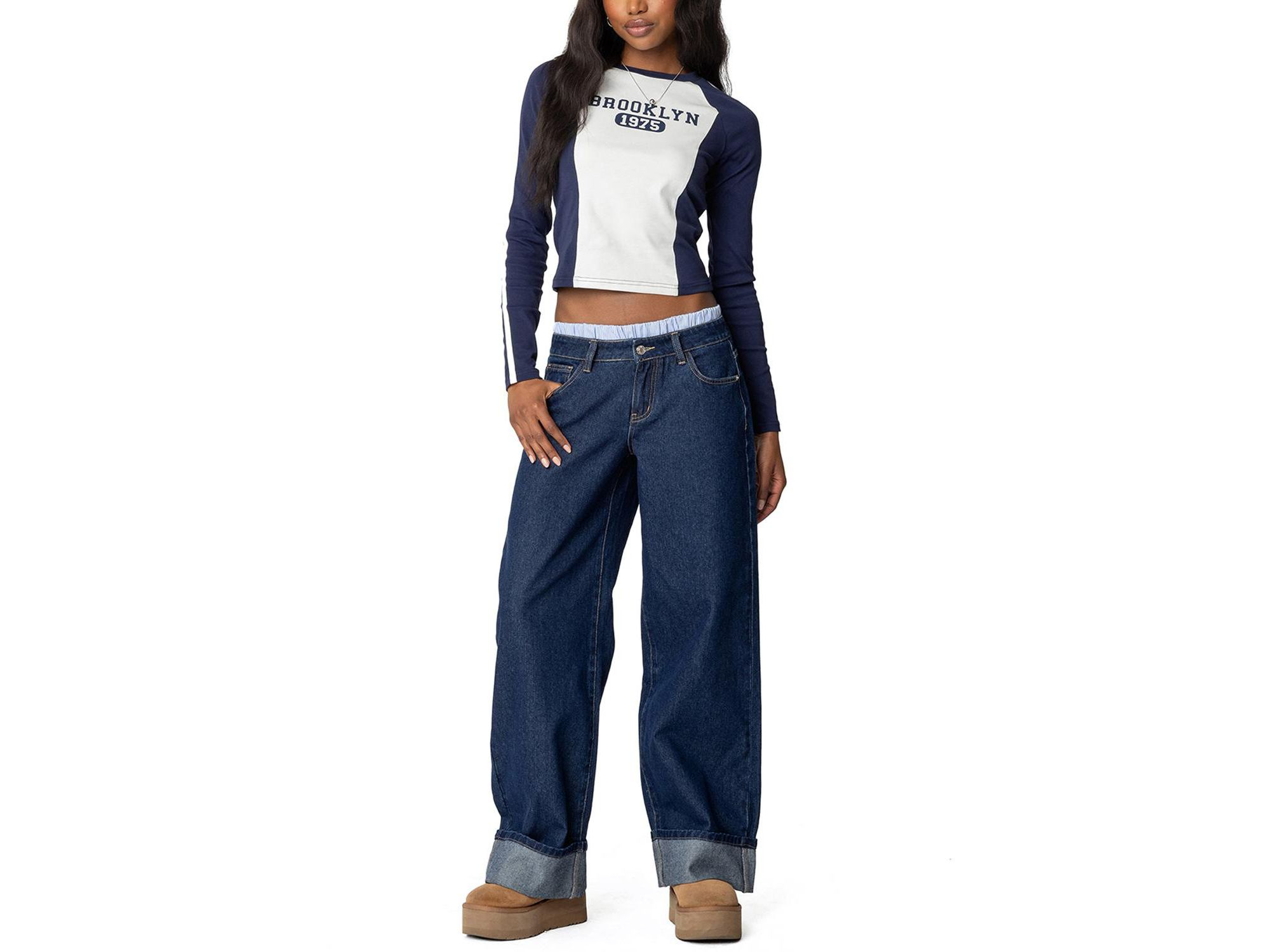 Brooklyn Raglan Long Sleeve T Shirt — Image 3
