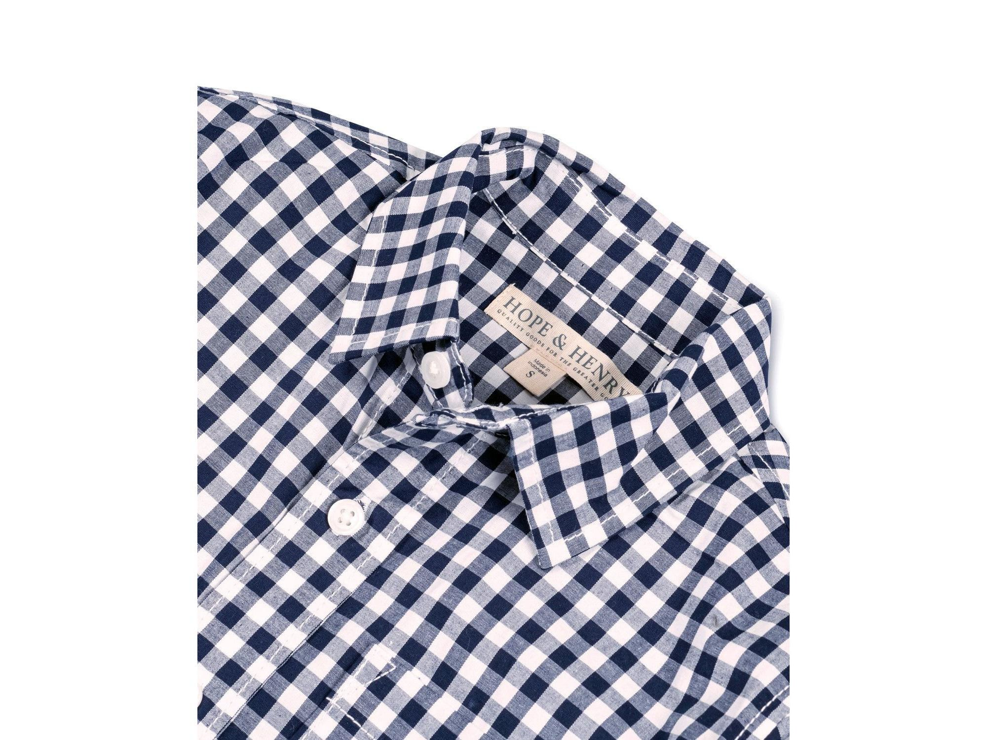 Boys' Organic Long Sleeve Stretch Poplin Roll-Up Button Down Shirt - Baby, Little Kid, Big Kid — Image 3