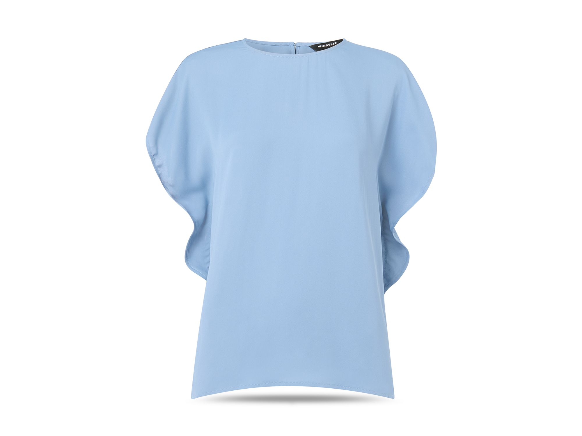 Short Sleeve Crepe Shell Top — Image 5