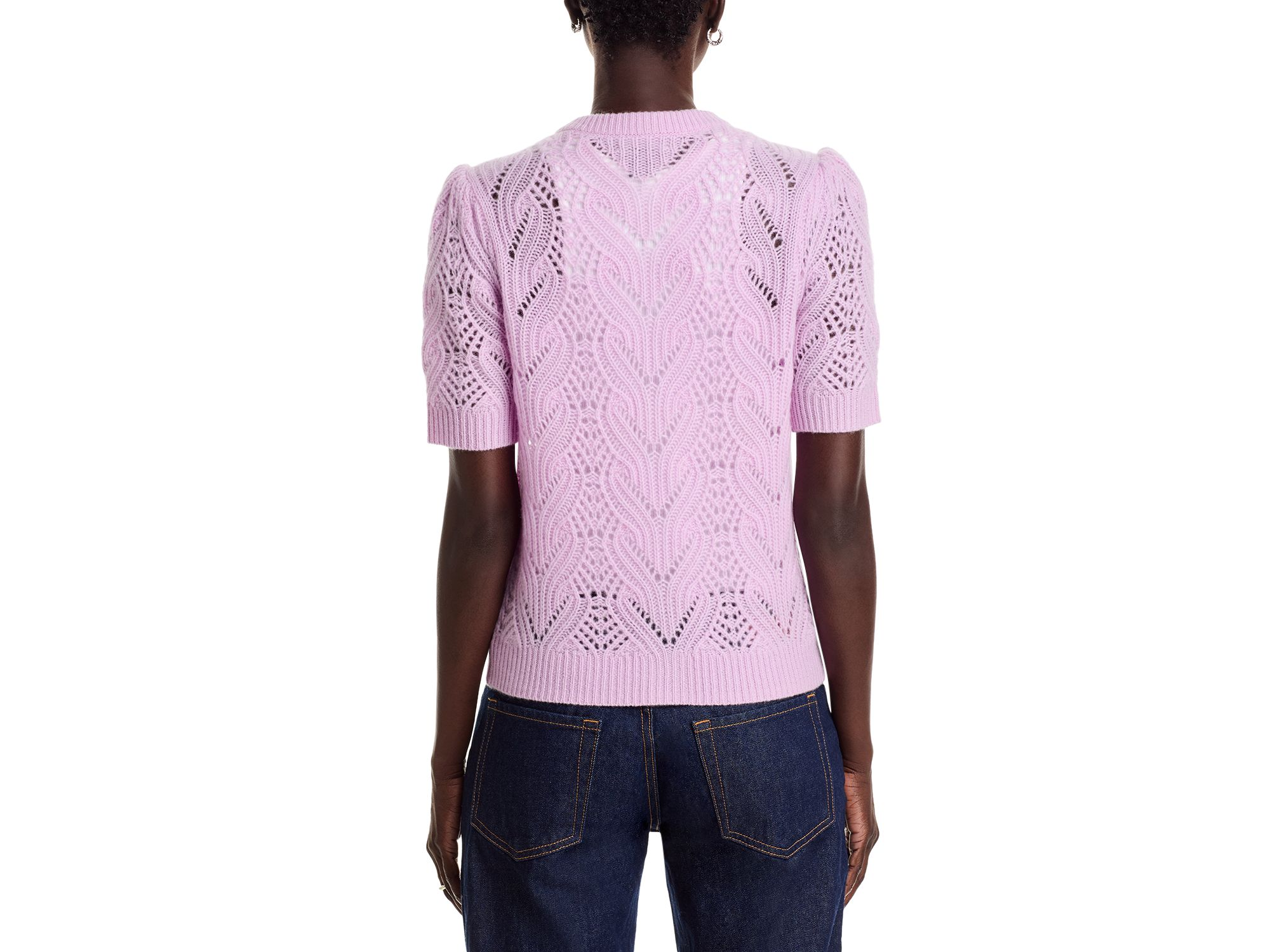 100% Cashmere Crewneck Cardigan Sweater - Exclusive — Image 3