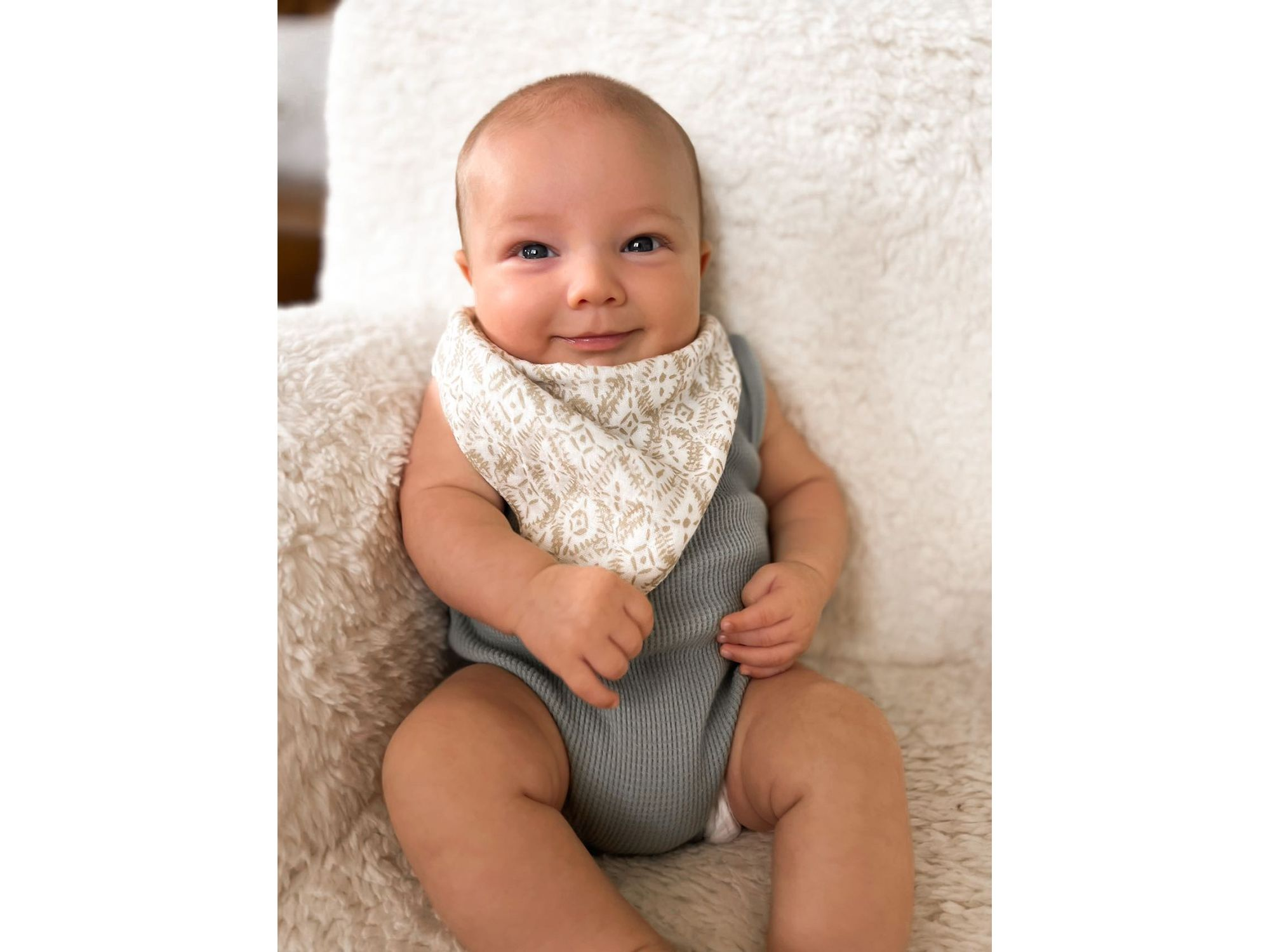 Kendi Safari Muslin Bib Set, 3 Pack - Ages 0-36 Months — Image 3