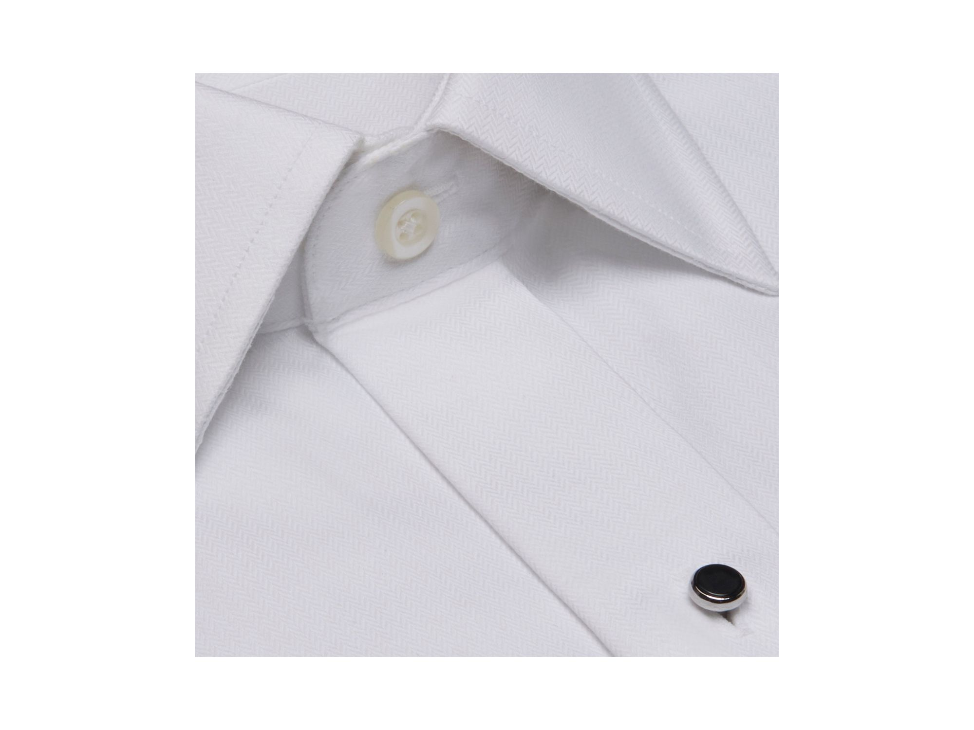Regular Fit Stud Front Tuxedo Shirt - Exclusive — Image 3
