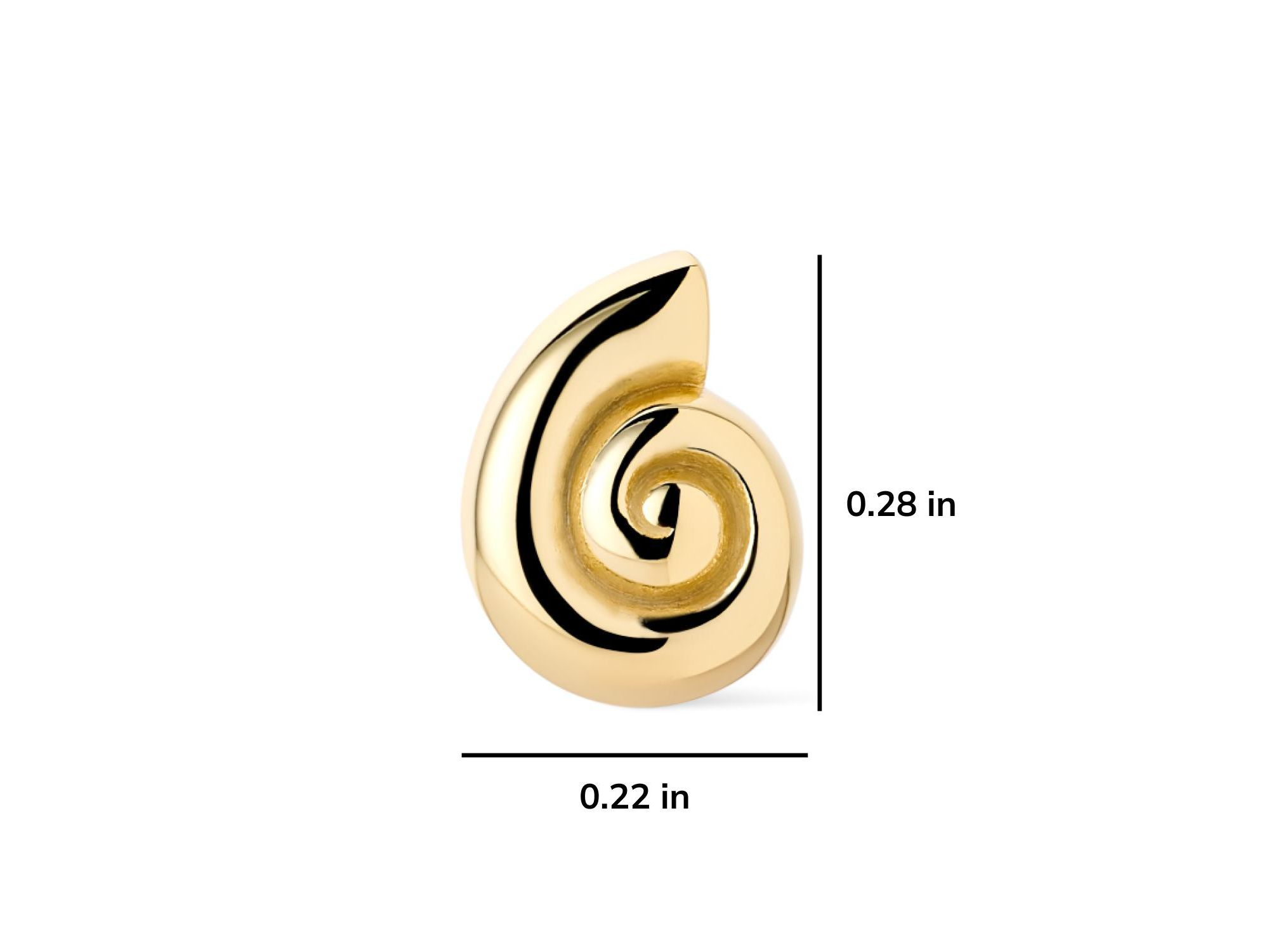 Gold Ariel Hoops Statement Earrings — Image 5