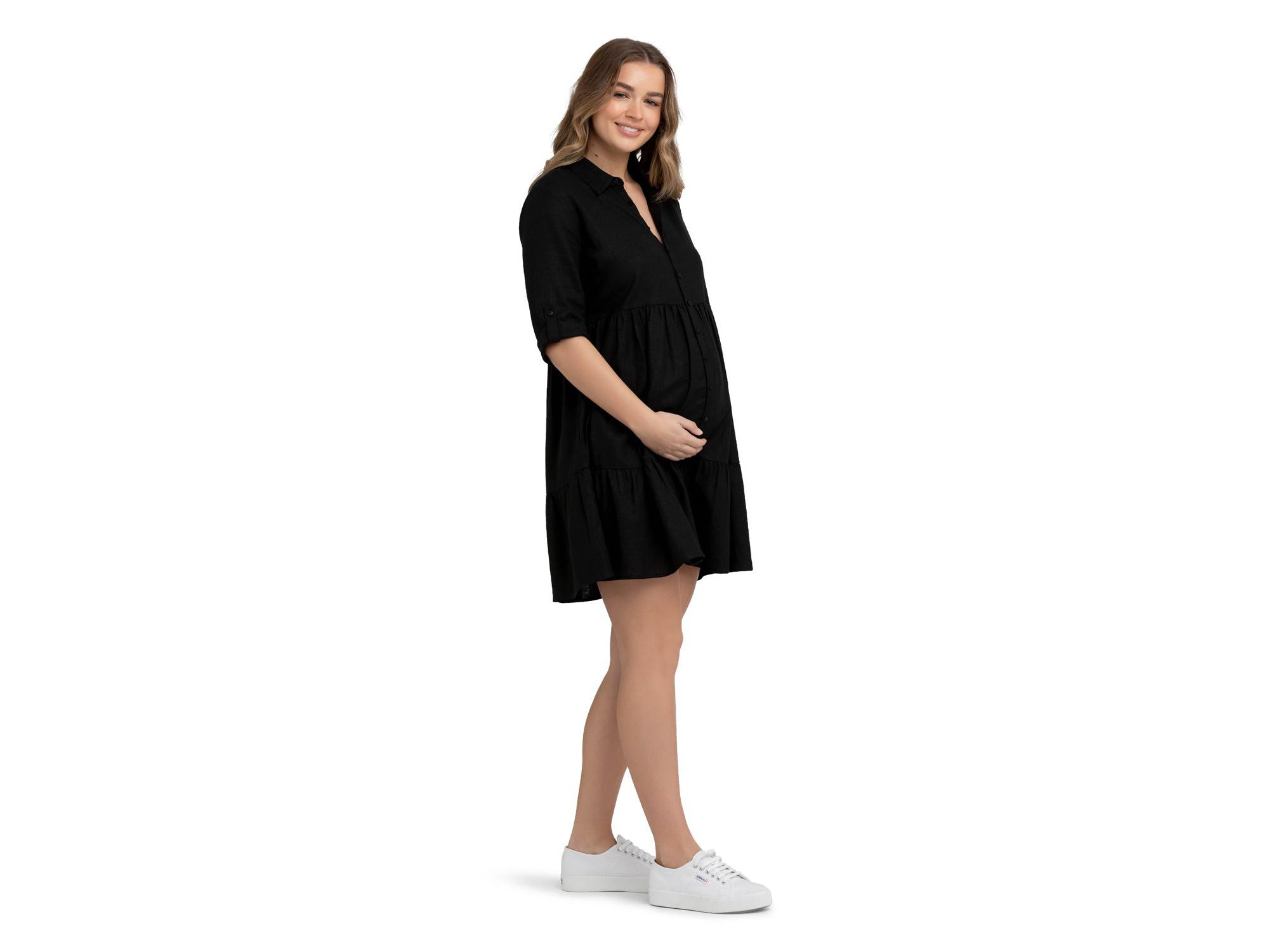 Adel Linen Shirt  Dress — Image 3