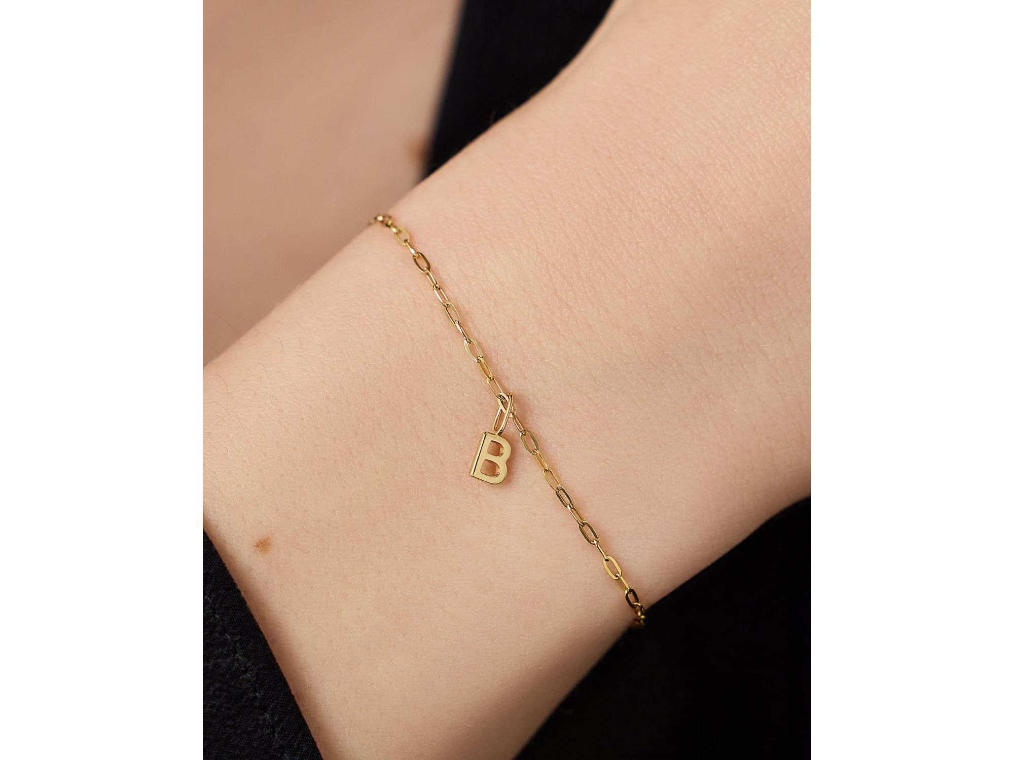 10K  Gold Letter Bracelet — Image 4