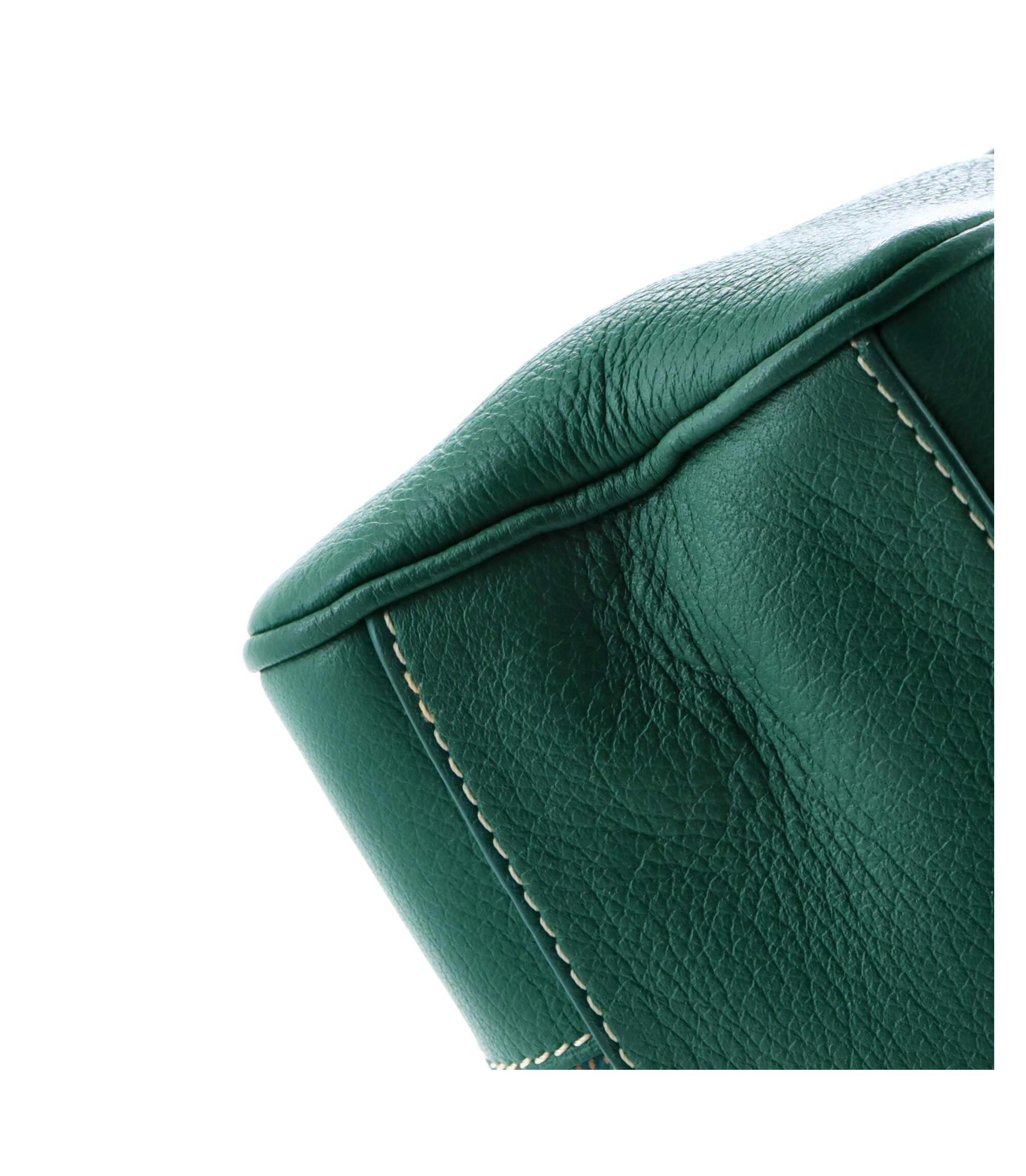 Mini Saigon Top Handle Bag Coated Canvas with Leather — Image 3