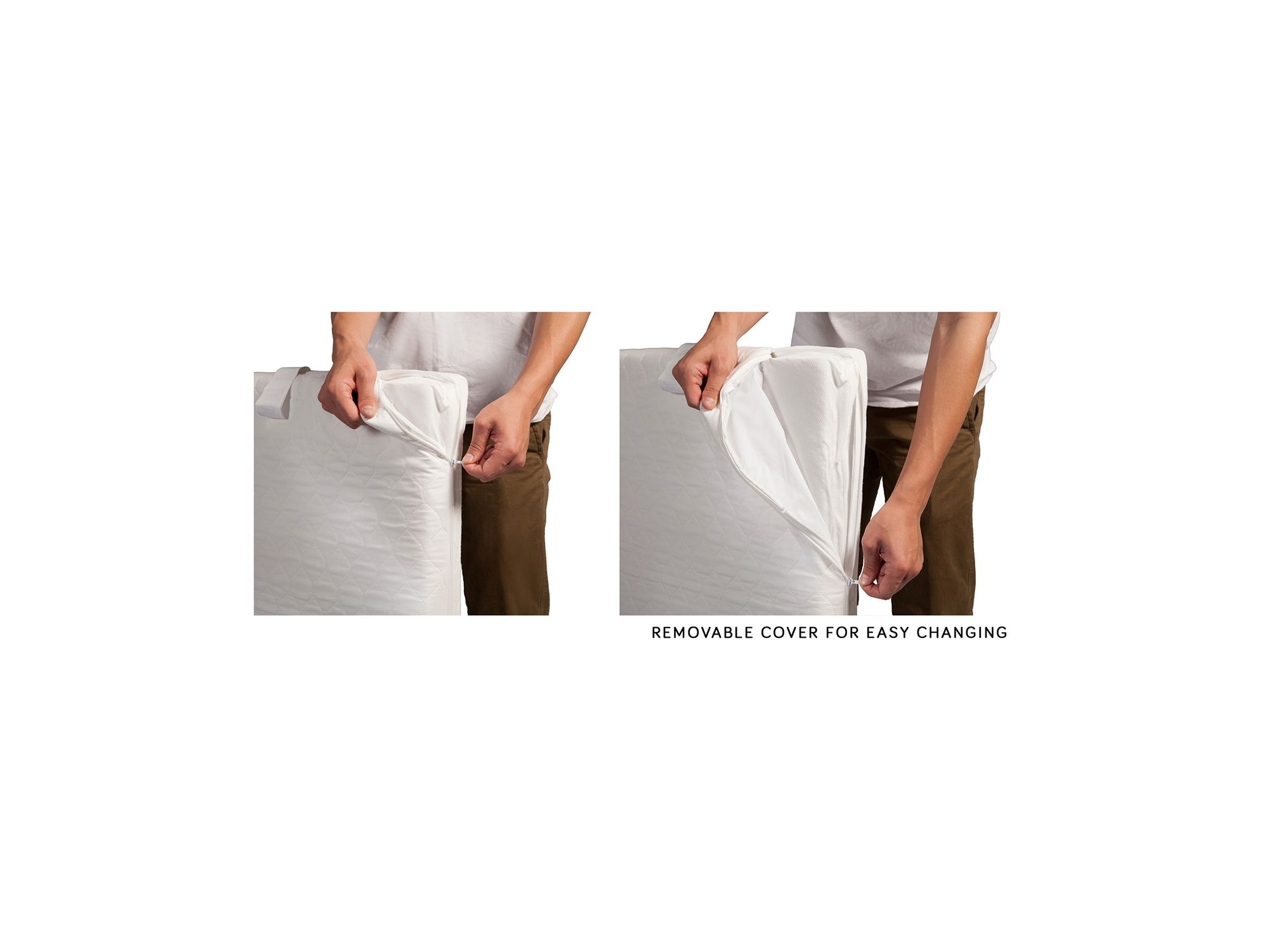 Pure Core Mini Crib Mattress with Hybrid Waterproof Cover — Image 4