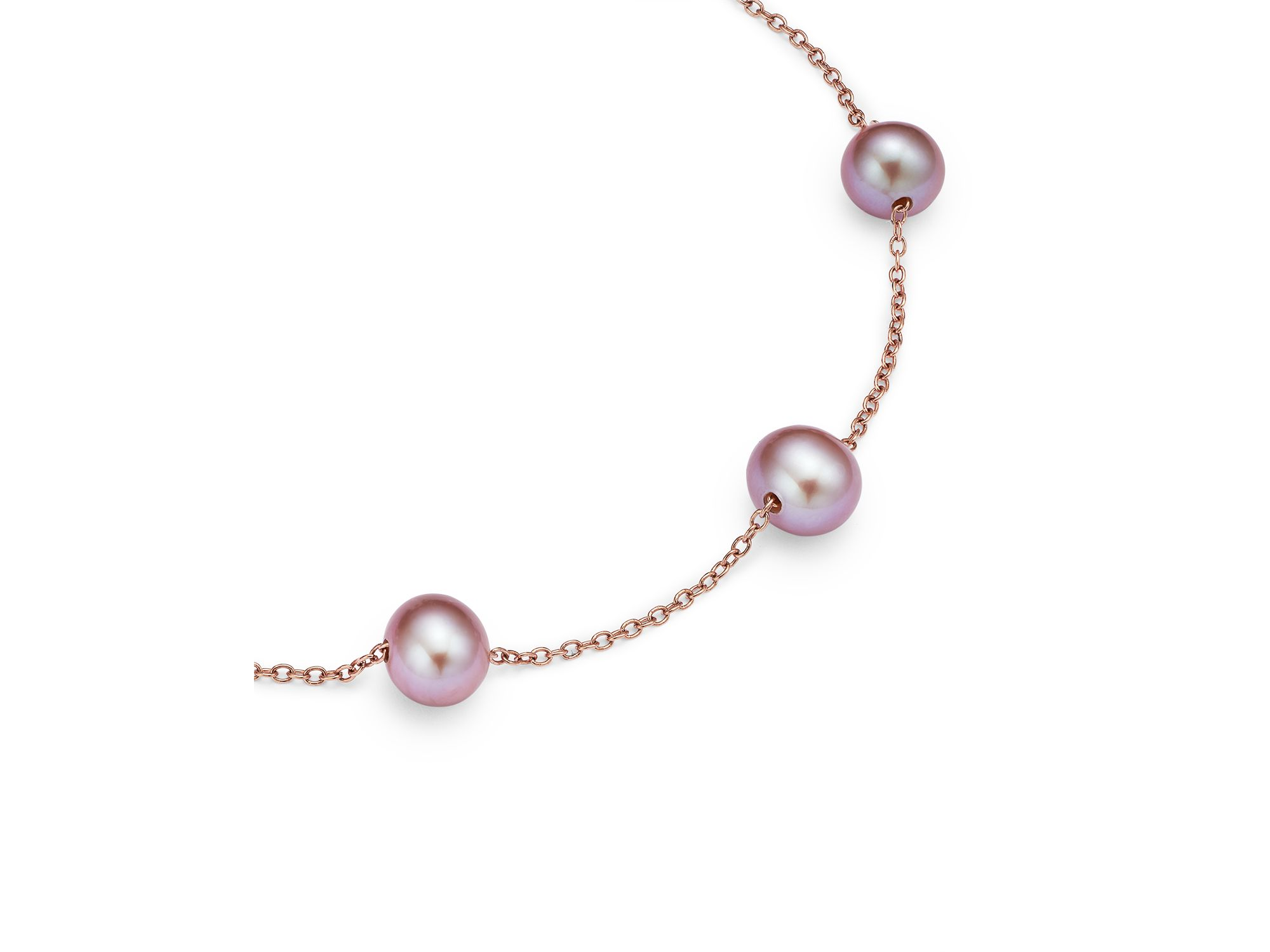 Cultured Pink Freshwater Pearl Tin Cup Bracelet in 14K Rose Gold, 5.5mm  - Exclusive — Image 4