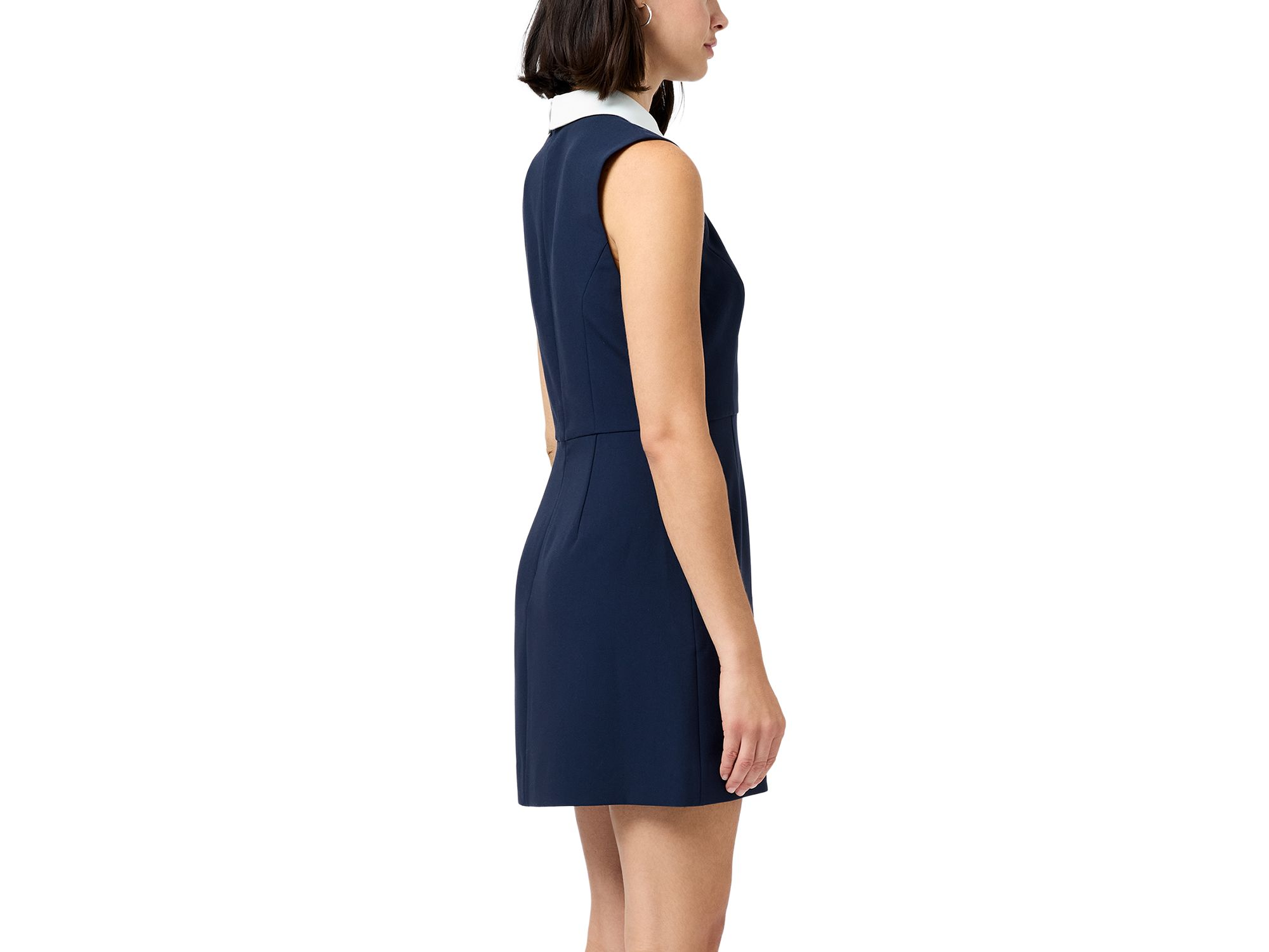 Azra Twill Sleeveless Dress — Image 4