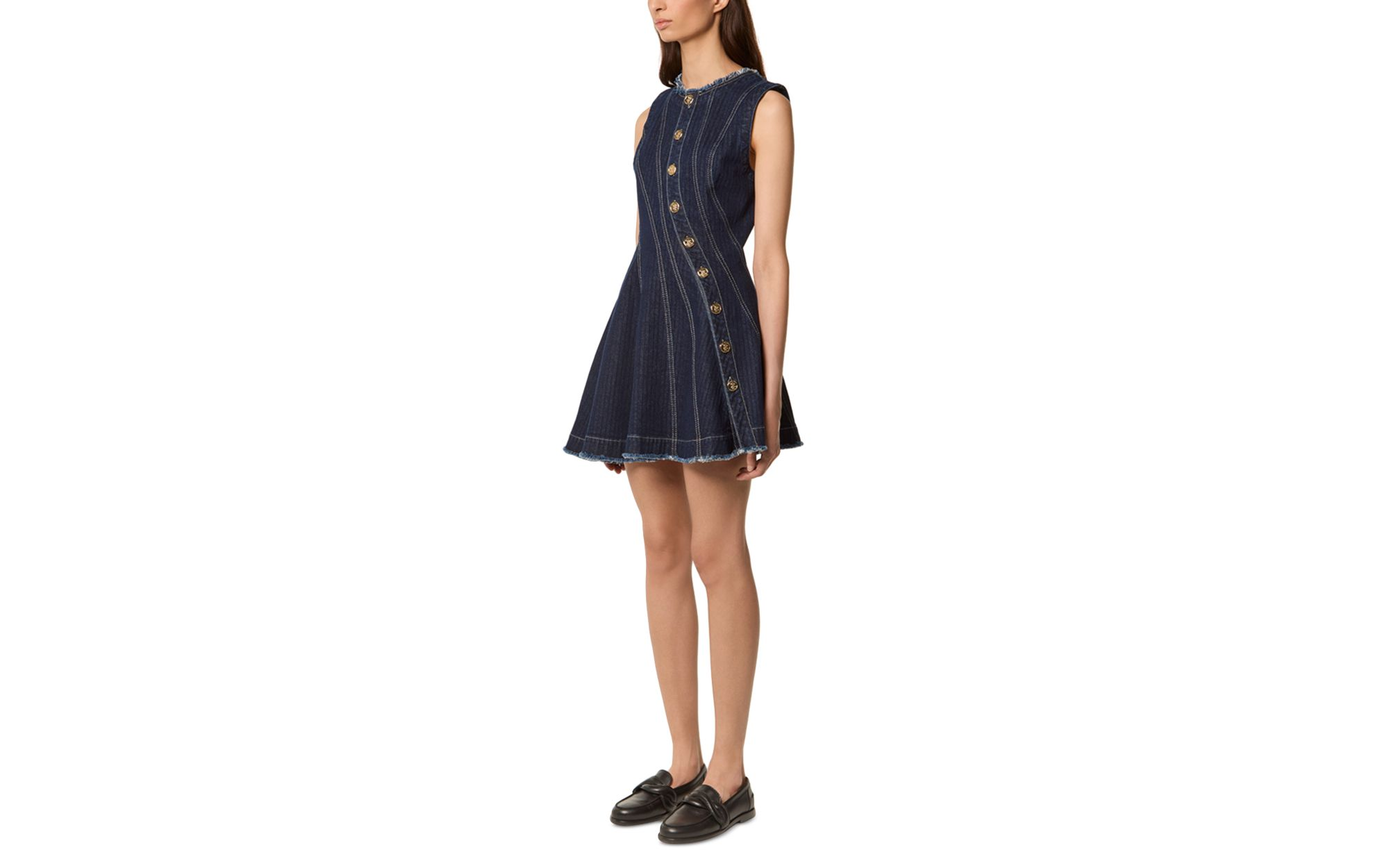 Roya Denim Mini Dress — Image 6
