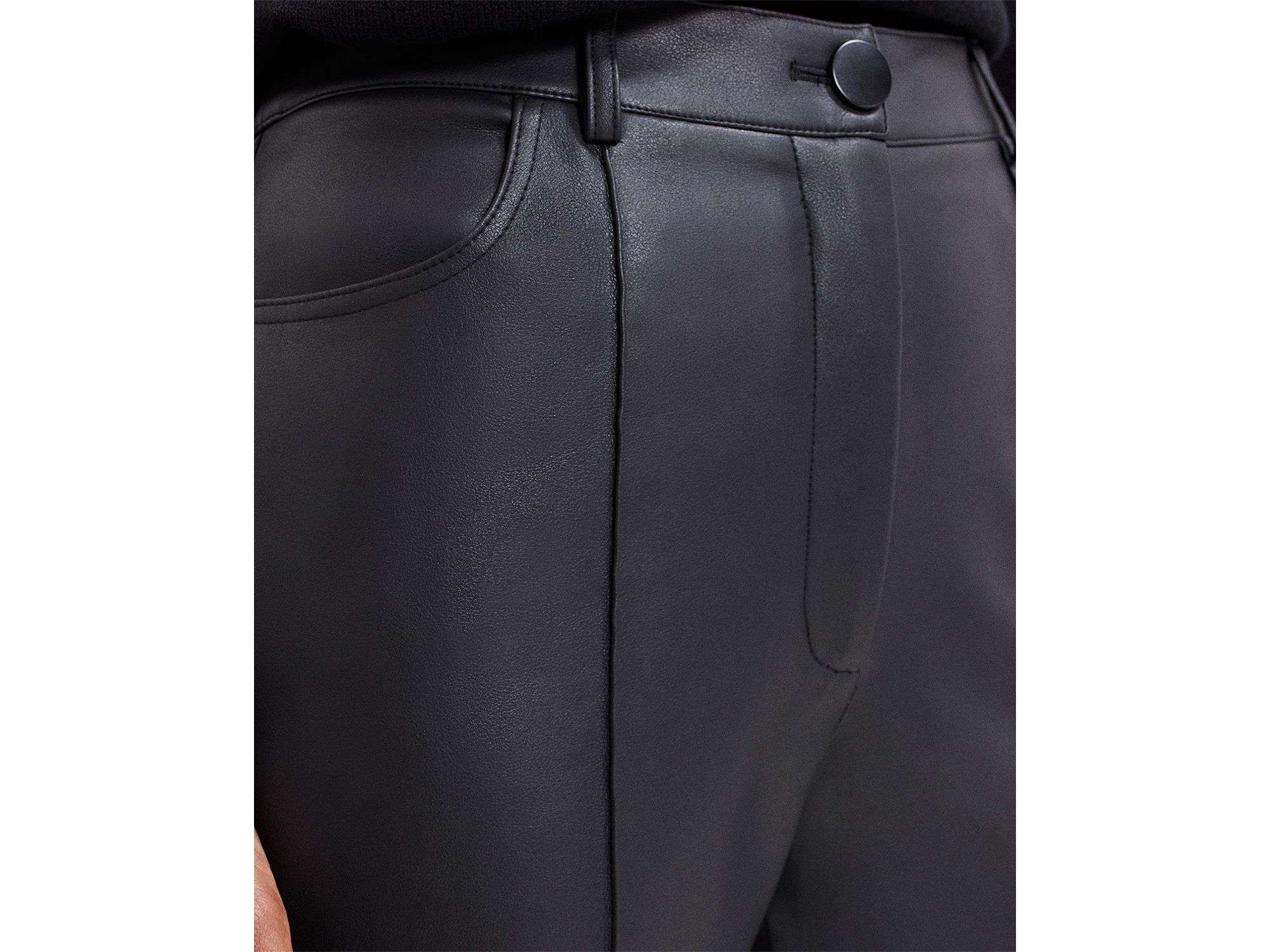 Kenzie Faux Leather Pants — Image 3