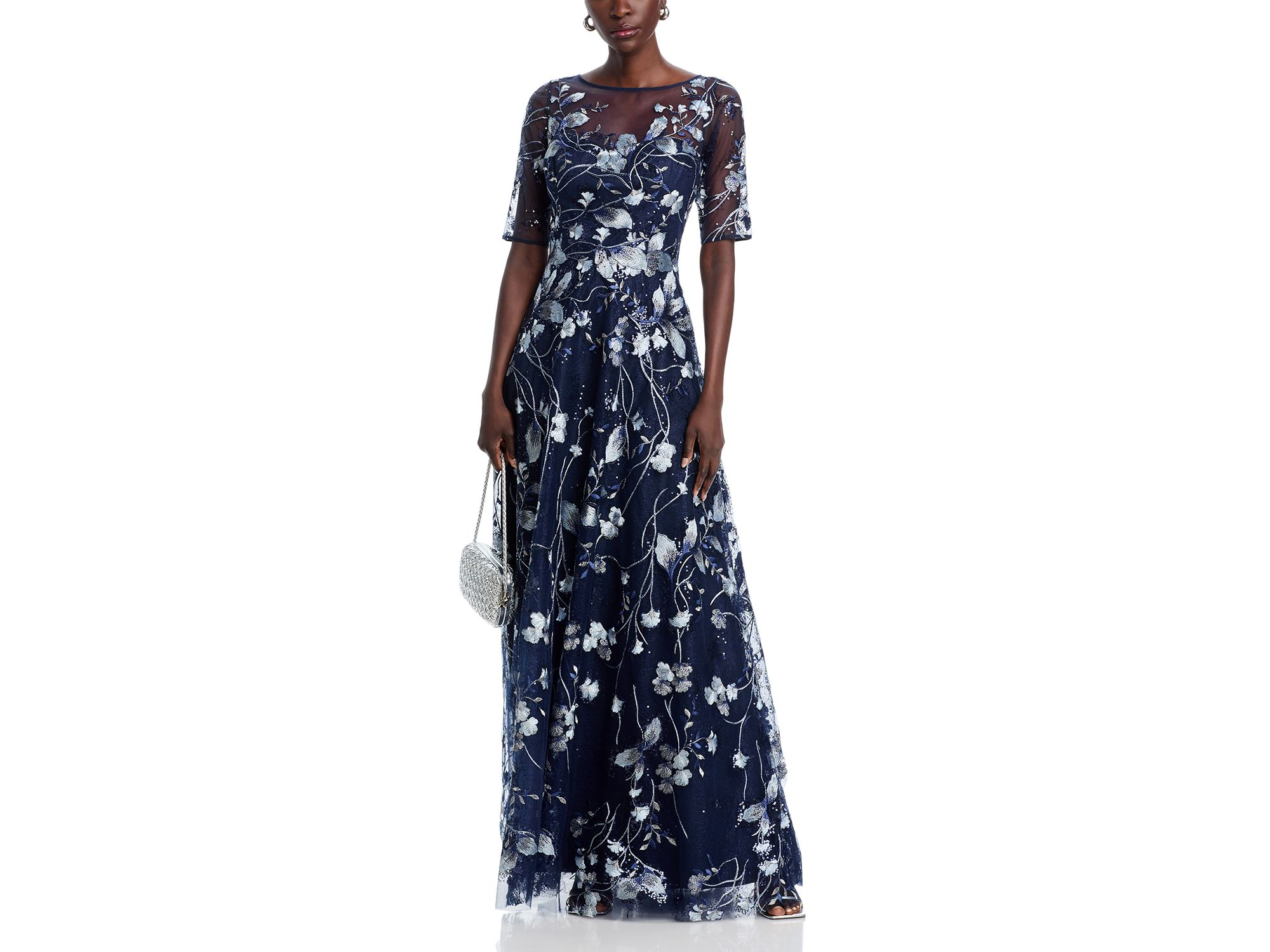 Floral Embroidered Gown — Image 5