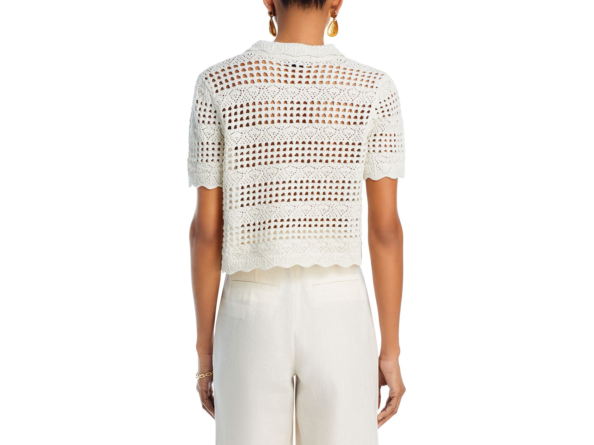 Crochet Knit Shirt - Exclusive — Image 5